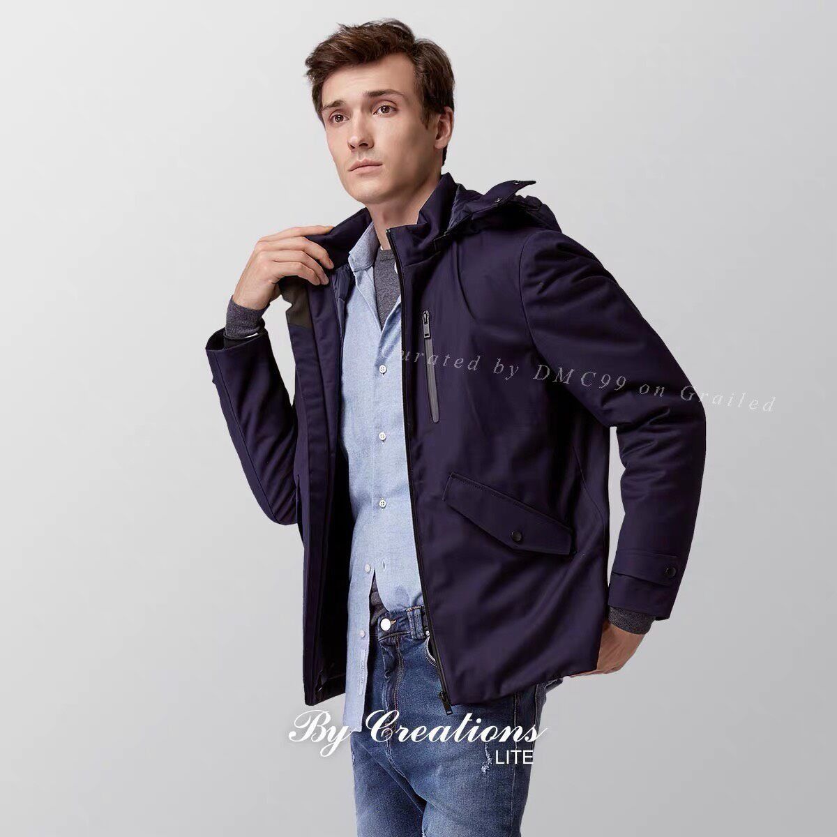 Everlane Men's Autumn Winter Warm White Goose Down Jacket Size US M / EU 48-50 / 2 - 4 Thumbnail
