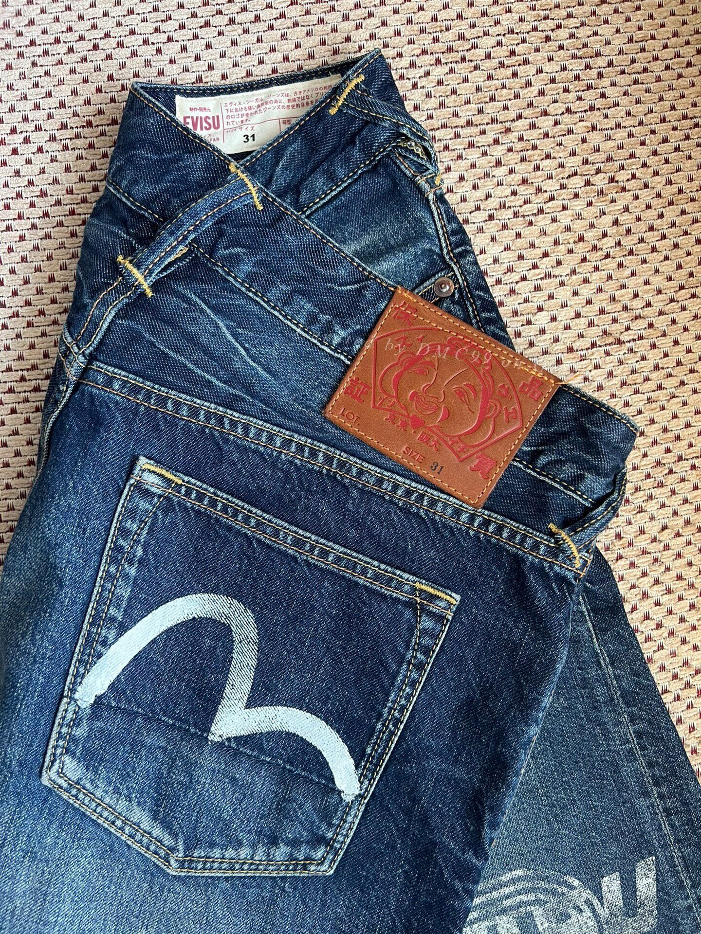 Evisu Evisu Summer Seagull Print Loose Jeans Size US 31 - 4 Thumbnail