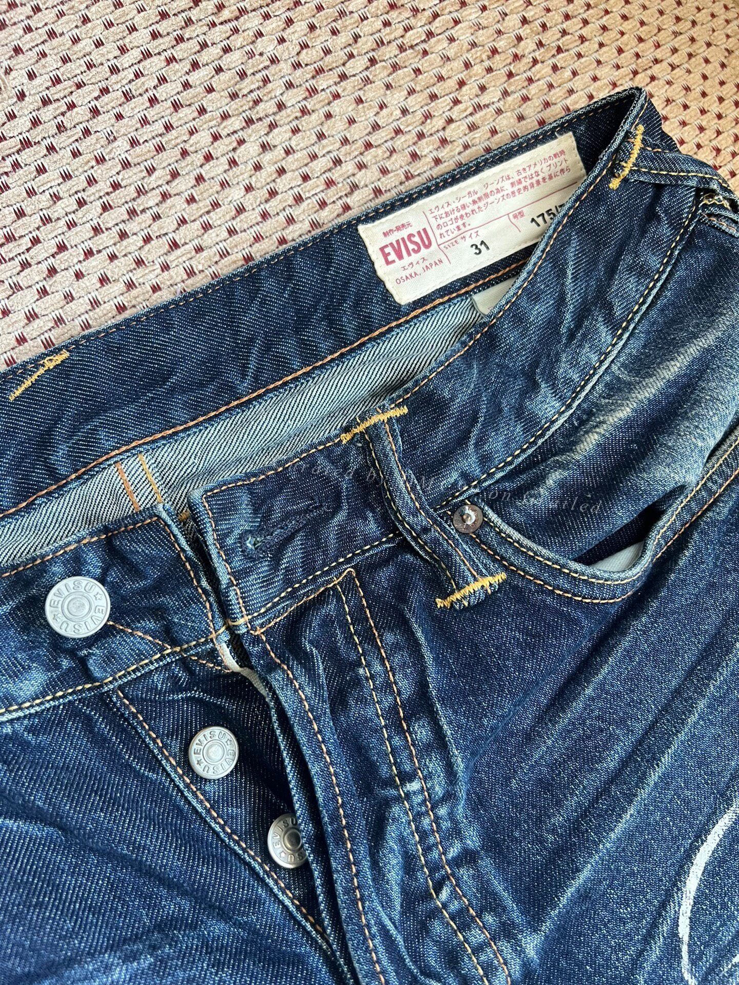 Evisu Evisu Summer Seagull Print Loose Jeans Size US 31 - 2 Thumbnail