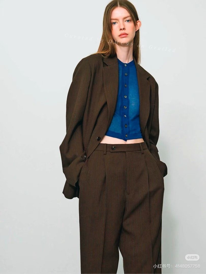 Auralee Auralee Strong Twisted Wool Pinstripe Suit Size US L / EU 52-54 / 3 - 9 Thumbnail