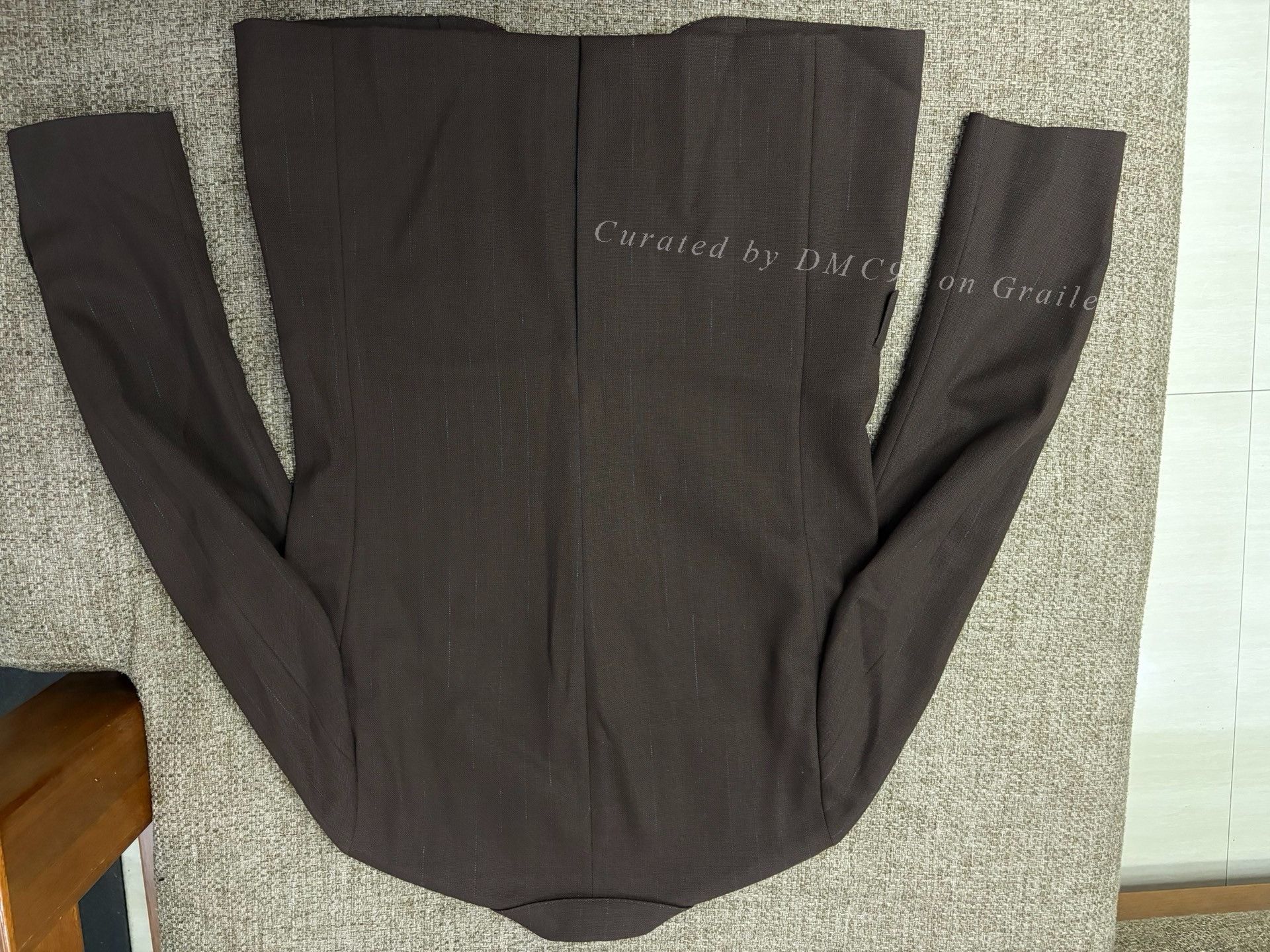 Auralee Auralee Strong Twisted Wool Pinstripe Suit Size US L / EU 52-54 / 3 - 3 Thumbnail