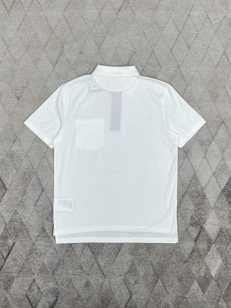 Prada Graphic Polo Shirt in White Size US L / EU 52-54 / 3 - 2 Thumbnail