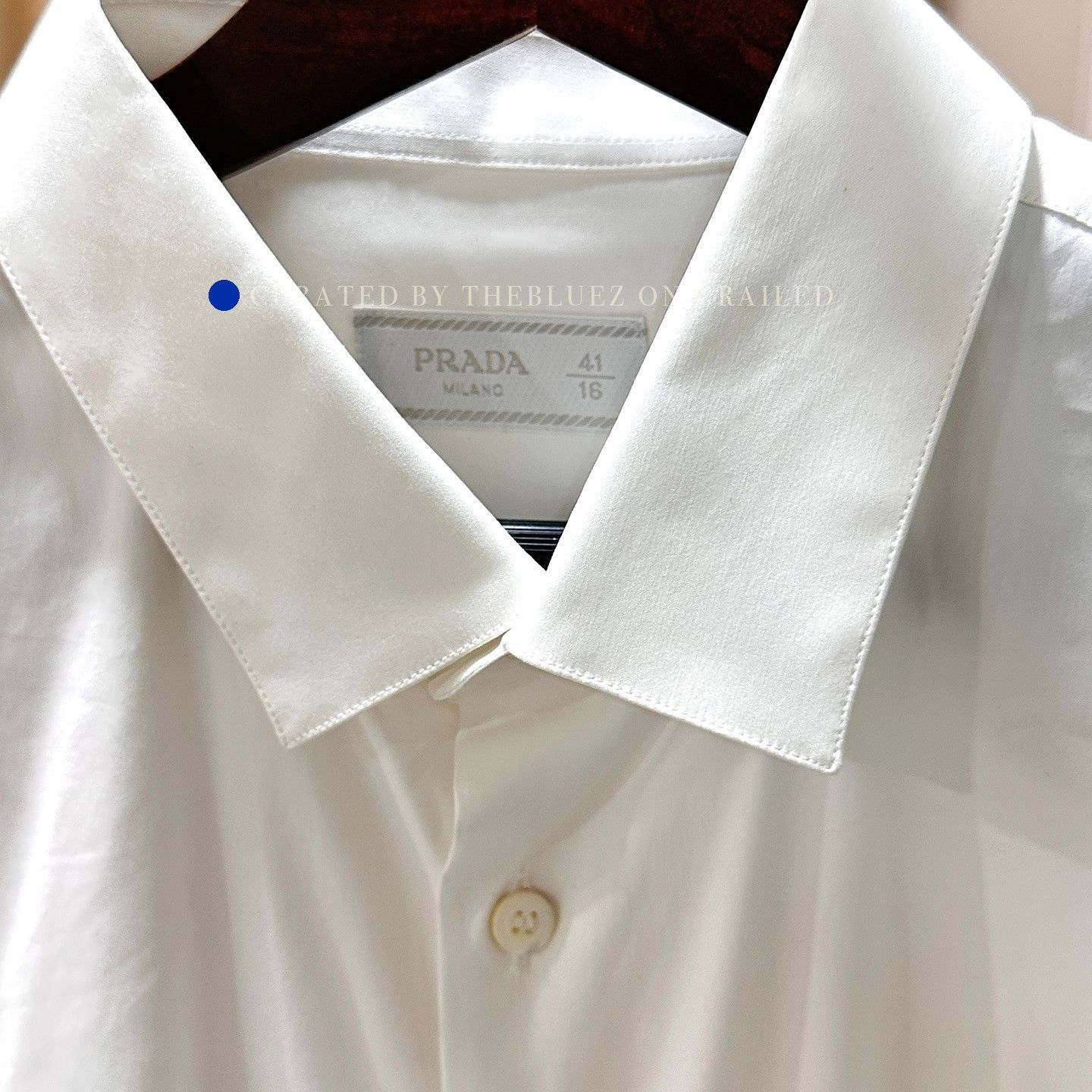 Prada Classic White Long Sleeve Button Up Size US L / EU 52-54 / 3 - 3 Thumbnail