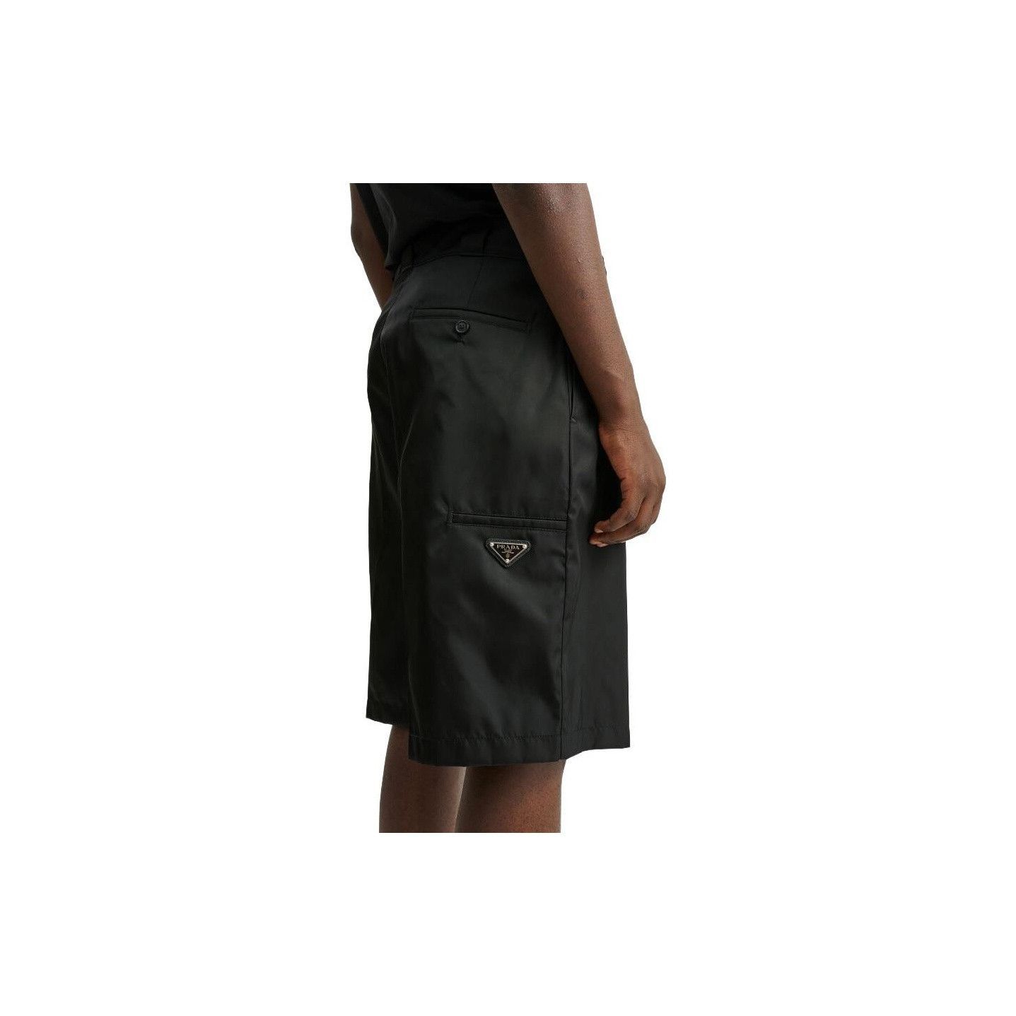 Prada Re-Nylon Logo Black Shorts in Size 30 Size US 30 / EU 46 - 11 Thumbnail