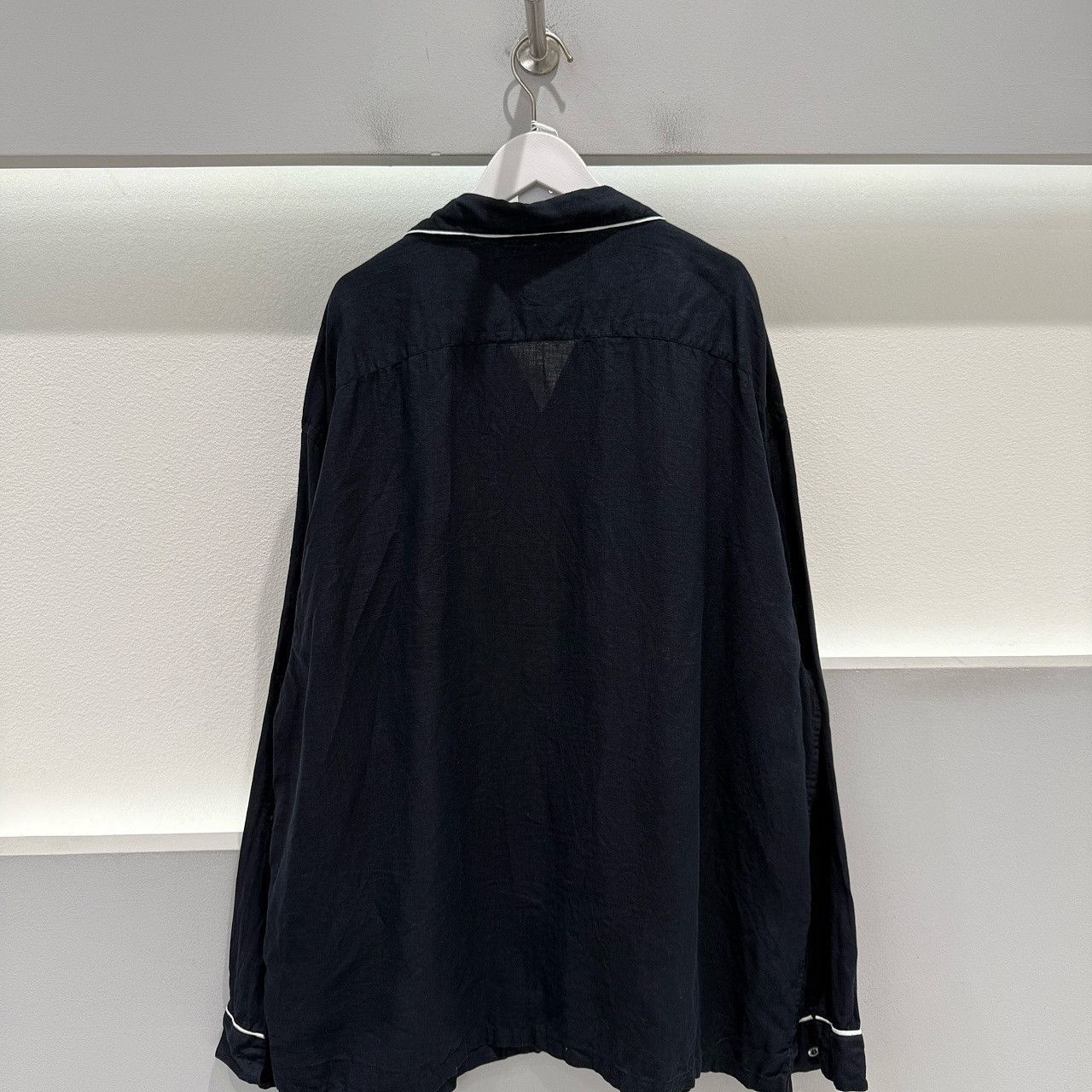 Prada Linen Button-Up Shirt in Deep Blue Size US L / EU 52-54 / 3 - 2 Thumbnail