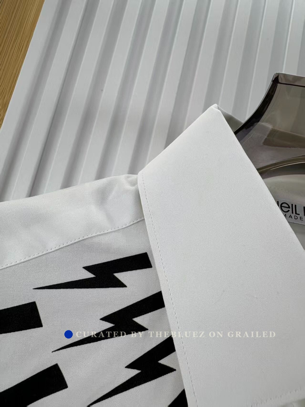 Neil Barrett Neil Barrett Short-Sleeve Shirt Size US XXS / EU 40 - 3 Thumbnail