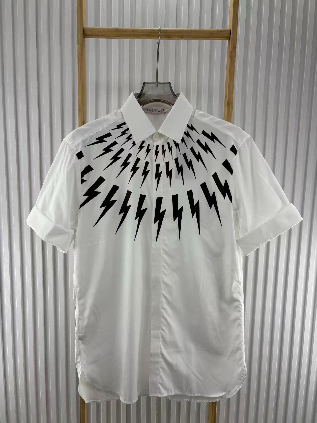 Neil Barrett Neil Barrett Lightning Shirt Size US M / EU 48-50 / 2 - 4 Thumbnail