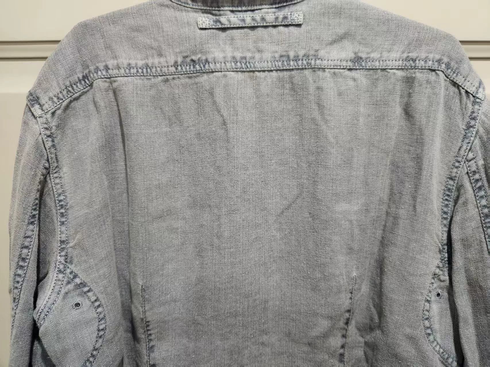 Prada New Prada Men's Thin Denim Jacket Size US XL / EU 56 / 4 - 4 Thumbnail