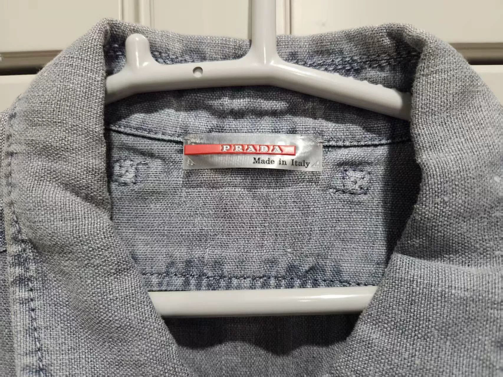 Prada New Prada Men's Thin Denim Jacket Size US XL / EU 56 / 4 - 7 Thumbnail
