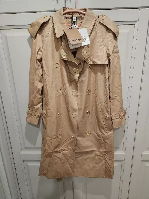 Burberry Burberry Women's Gold Button Trench Coat Size S / US 4 / IT 40 - 8 Thumbnail