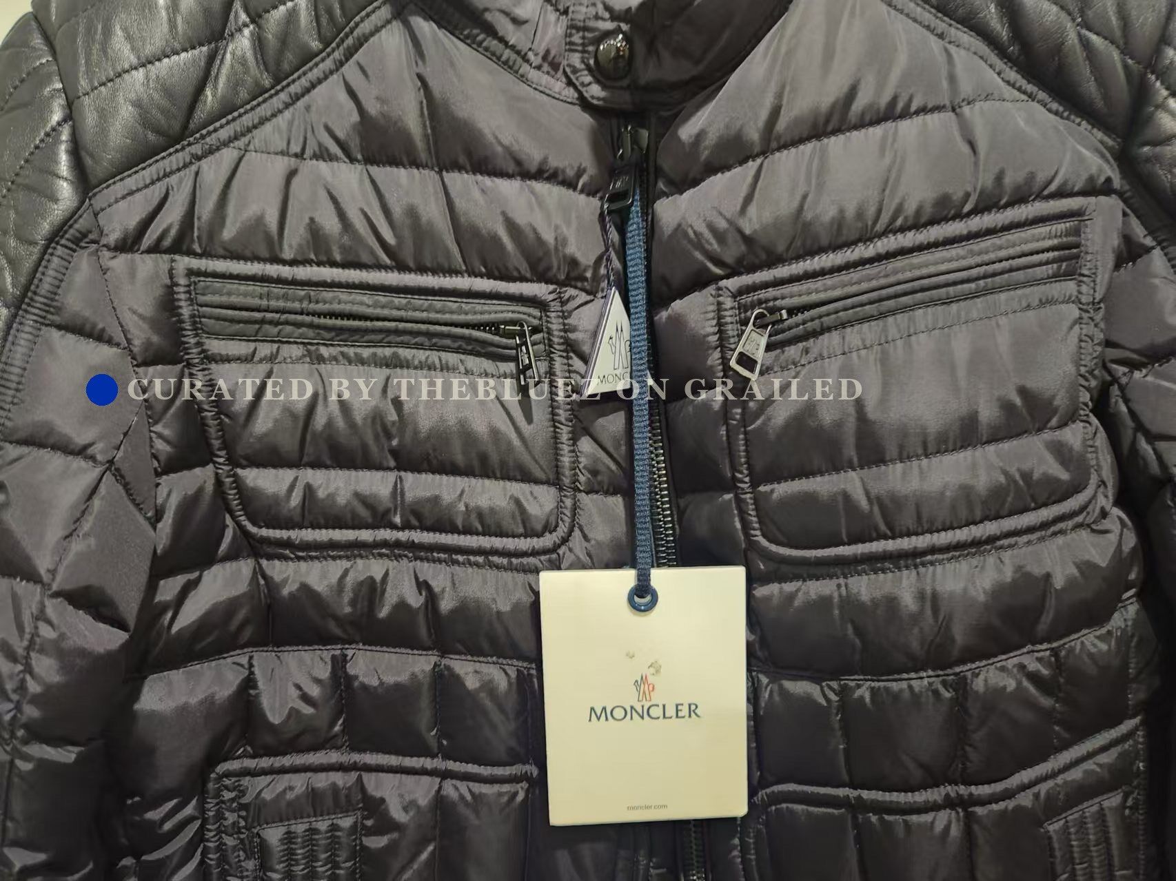 Moncler Moncler Leather Down Motorcycle Jacket Size US L / EU 52-54 / 3 - 4 Thumbnail