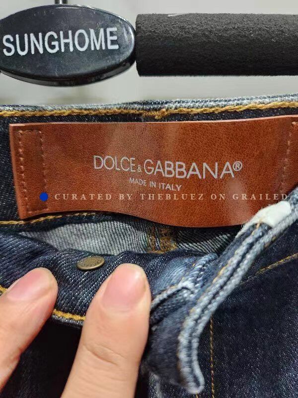 Dolce & Gabbana Dolce&Gabbana Family Embroidery Jeans Size US 34 / EU 50 - 2 Thumbnail