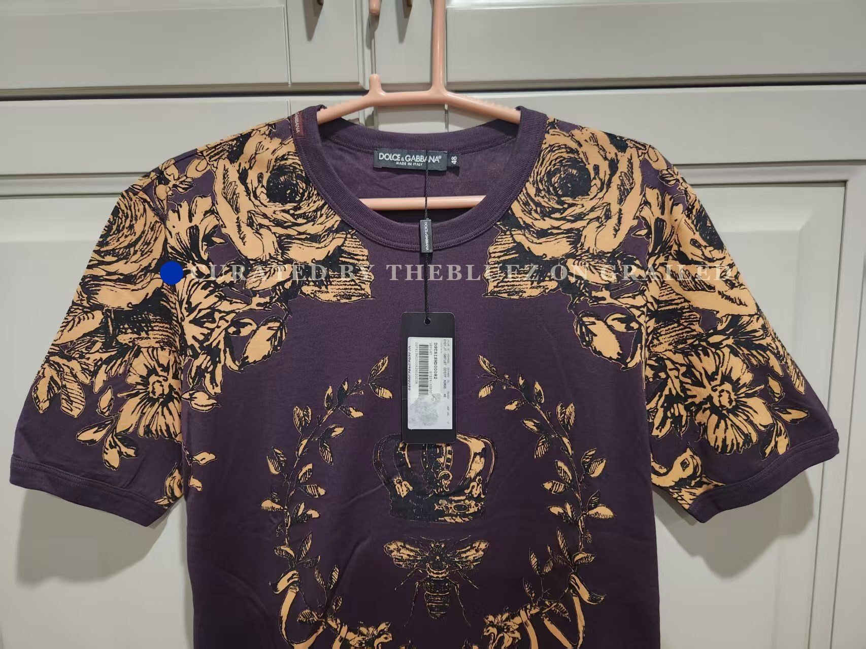 Dolce & Gabbana Dolce&Gabbana Bee Crown T-shirt Size US M / EU 48-50 / 2 - 2 Thumbnail