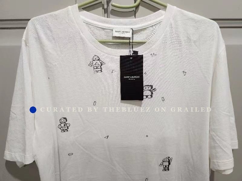 Saint Laurent Paris Saint Laurent Robot T-Shirt L Size US L / EU 52-54 / 3 - 2 Thumbnail