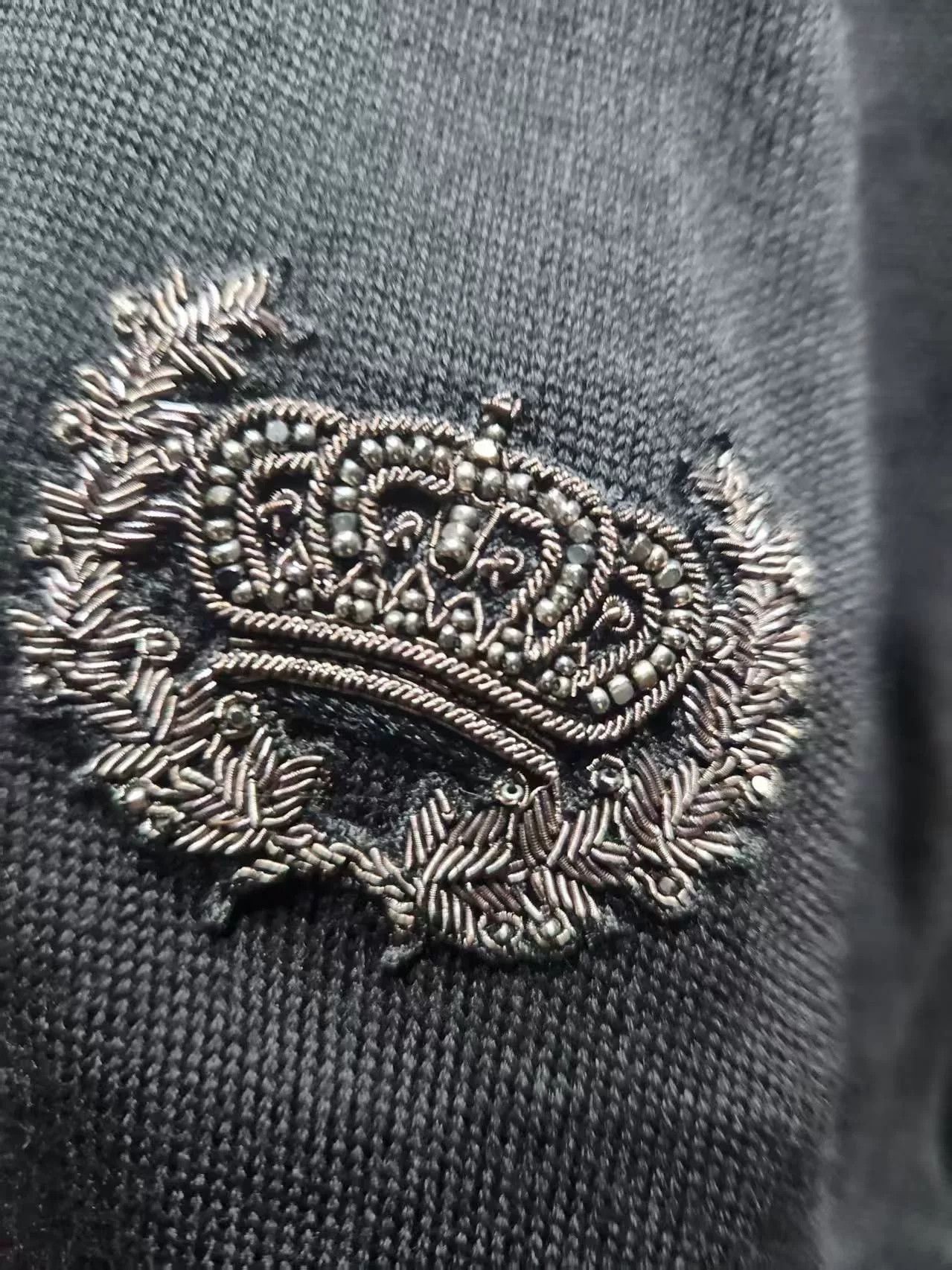Dolce & Gabbana Dolce&Gabbana Beaded Crown Sweater Size US M / EU 48-50 / 2 - 4 Thumbnail