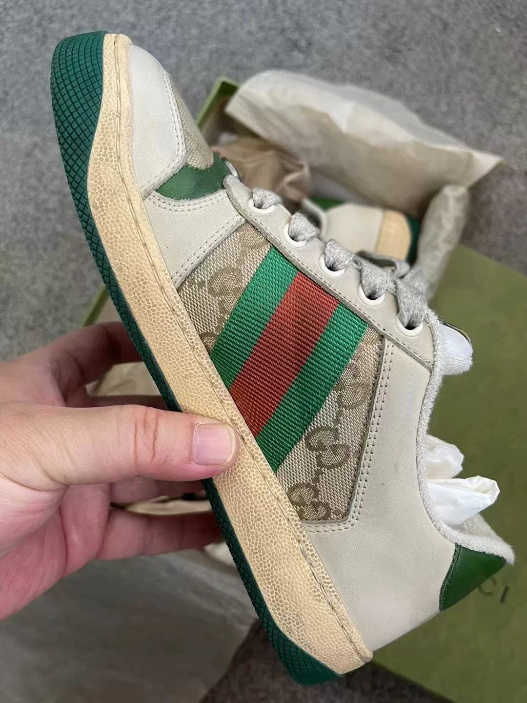 Gucci Gucci Dirty Shoes Size 35.5 Size US 4.5 / IT 34.5 - 3 Thumbnail