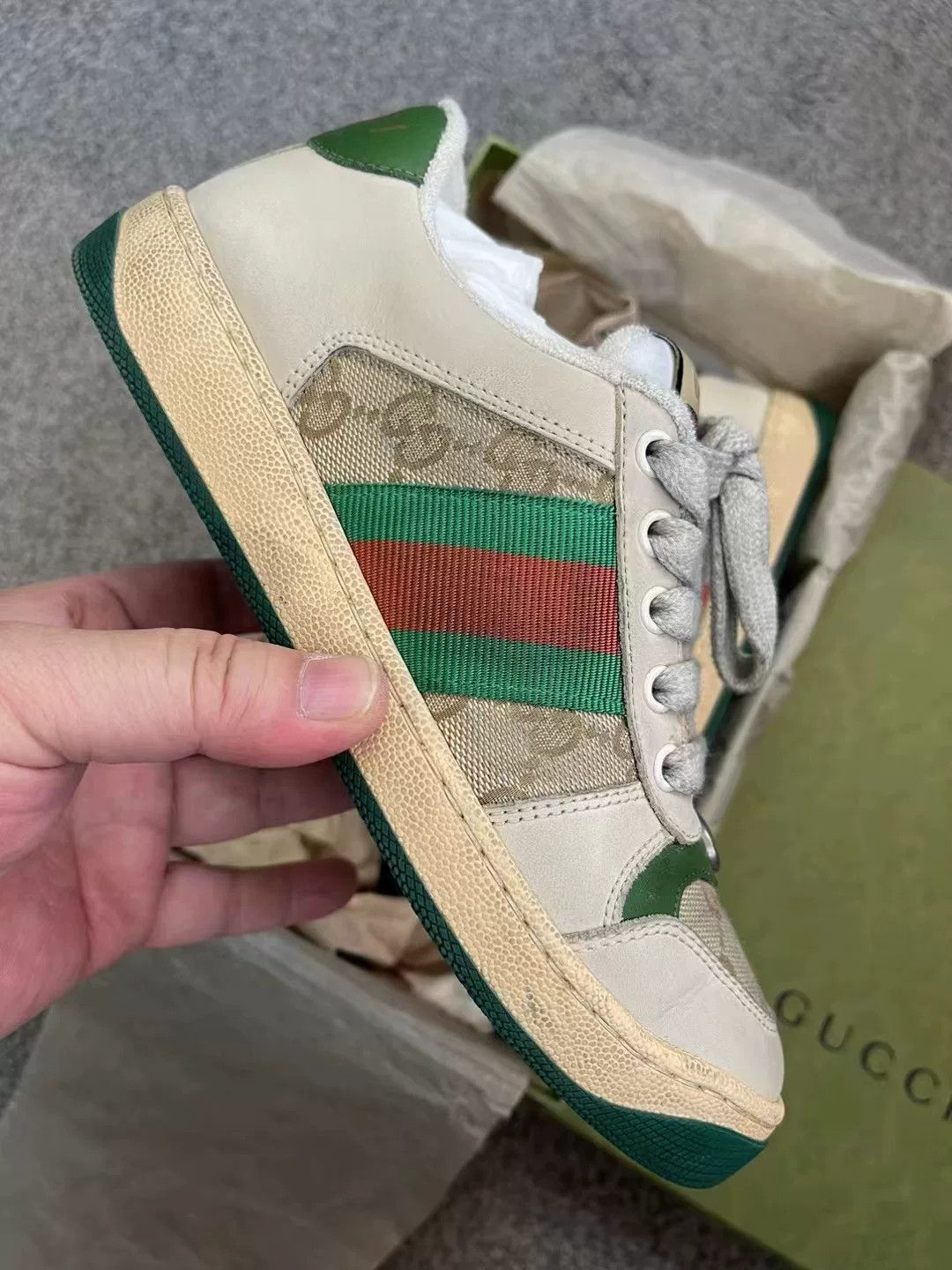 Gucci Gucci Dirty Shoes Size 35.5 Size US 4.5 / IT 34.5 - 4 Thumbnail