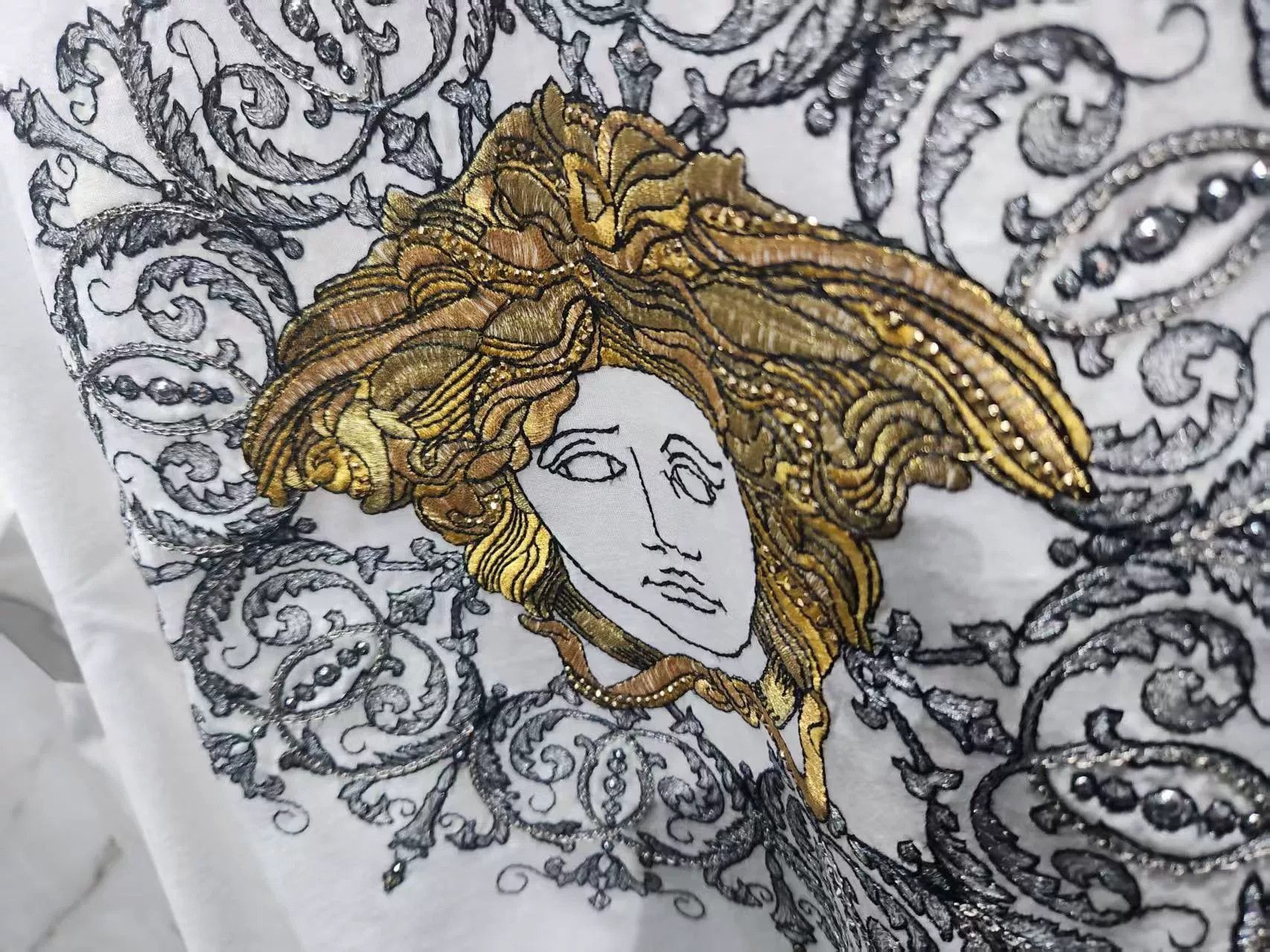 Versace Versace Main Line Medusa Embellished Top Size US S / EU 44-46 / 1 - 4 Thumbnail