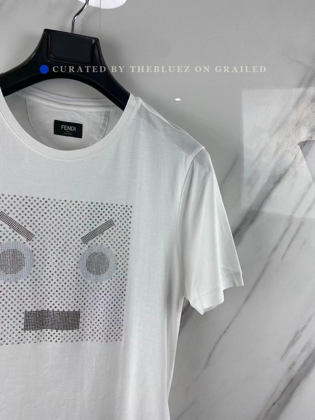 Fendi Fendi Little Monster Diamond T-Shirt Size US M / EU 48-50 / 2 - 3 Thumbnail