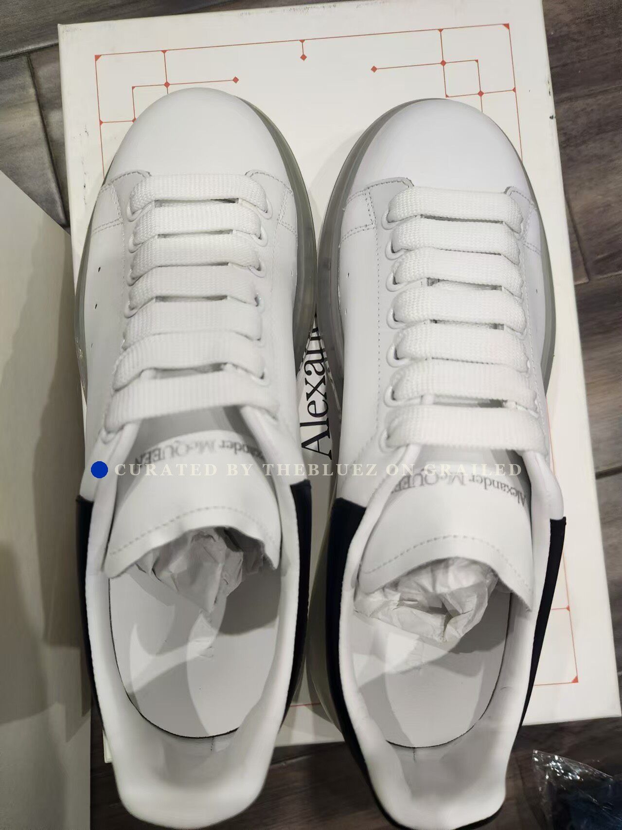 Alexander McQueen New McQueen White Black Tail Shoes Size US 7 / EU 40 - 3 Thumbnail