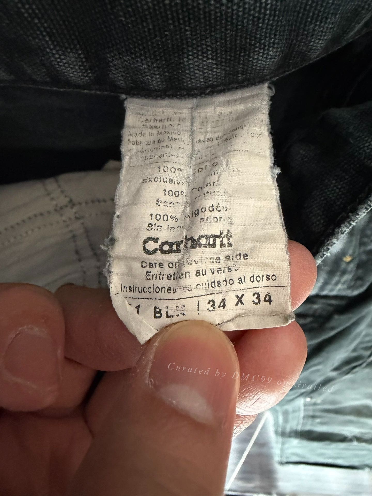 Vintage Vintage Carhartt B01 Black Work Pants Size US 34 / EU 50 - 8 Thumbnail