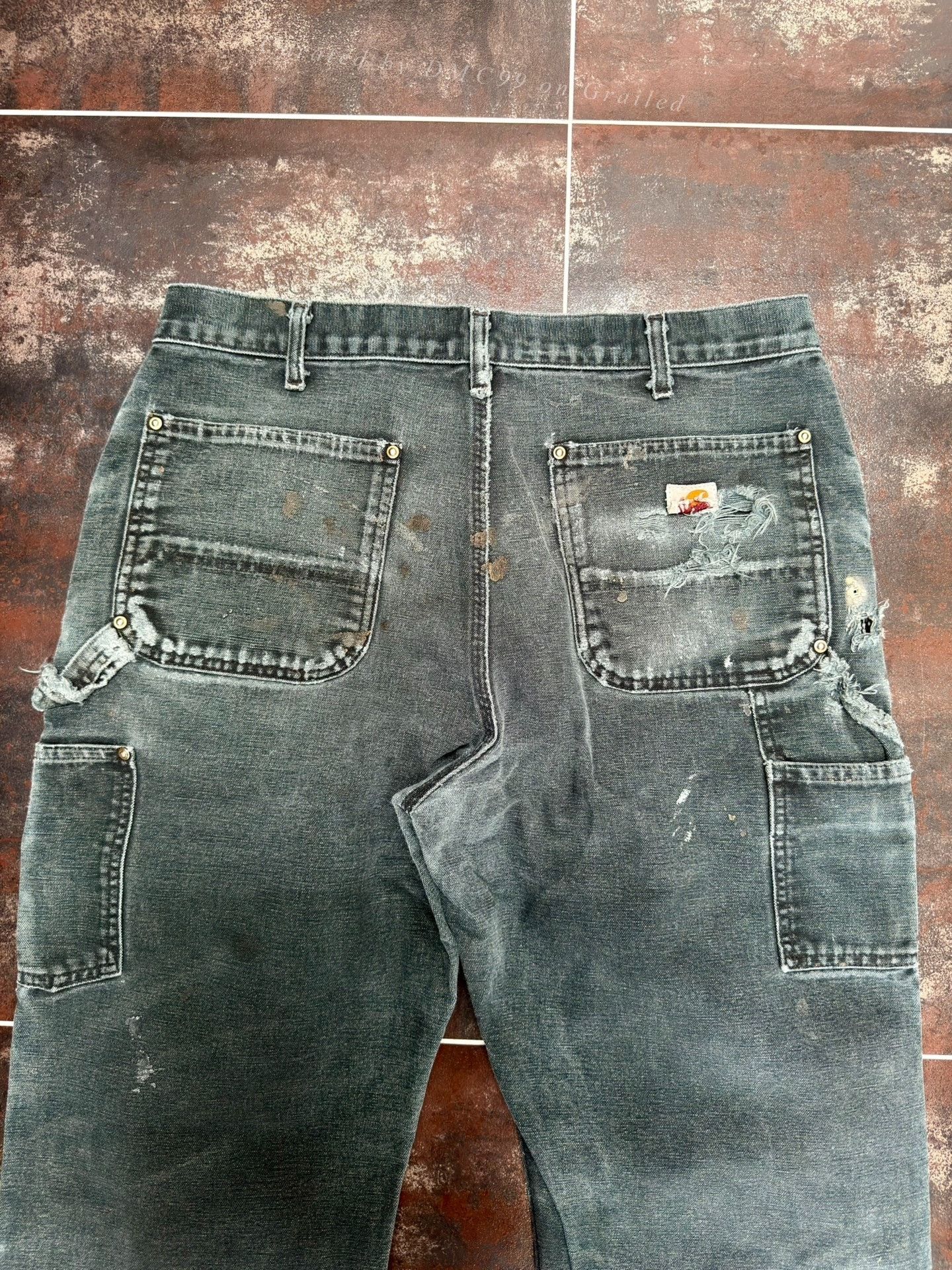 Vintage Vintage Carhartt B01 Black Work Pants Size US 34 / EU 50 - 7 Thumbnail