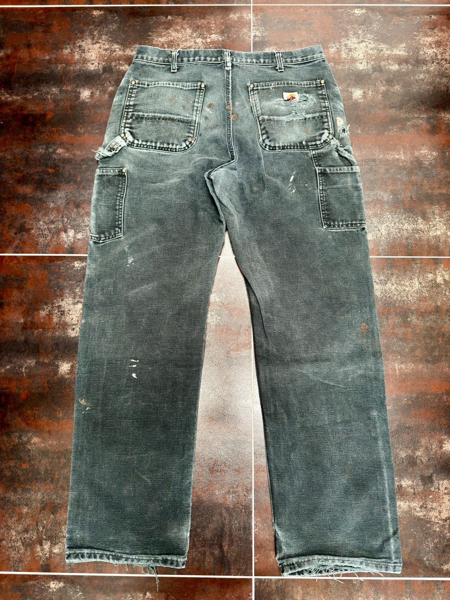 Vintage Vintage Carhartt B01 Black Work Pants Size US 34 / EU 50 - 5 Thumbnail