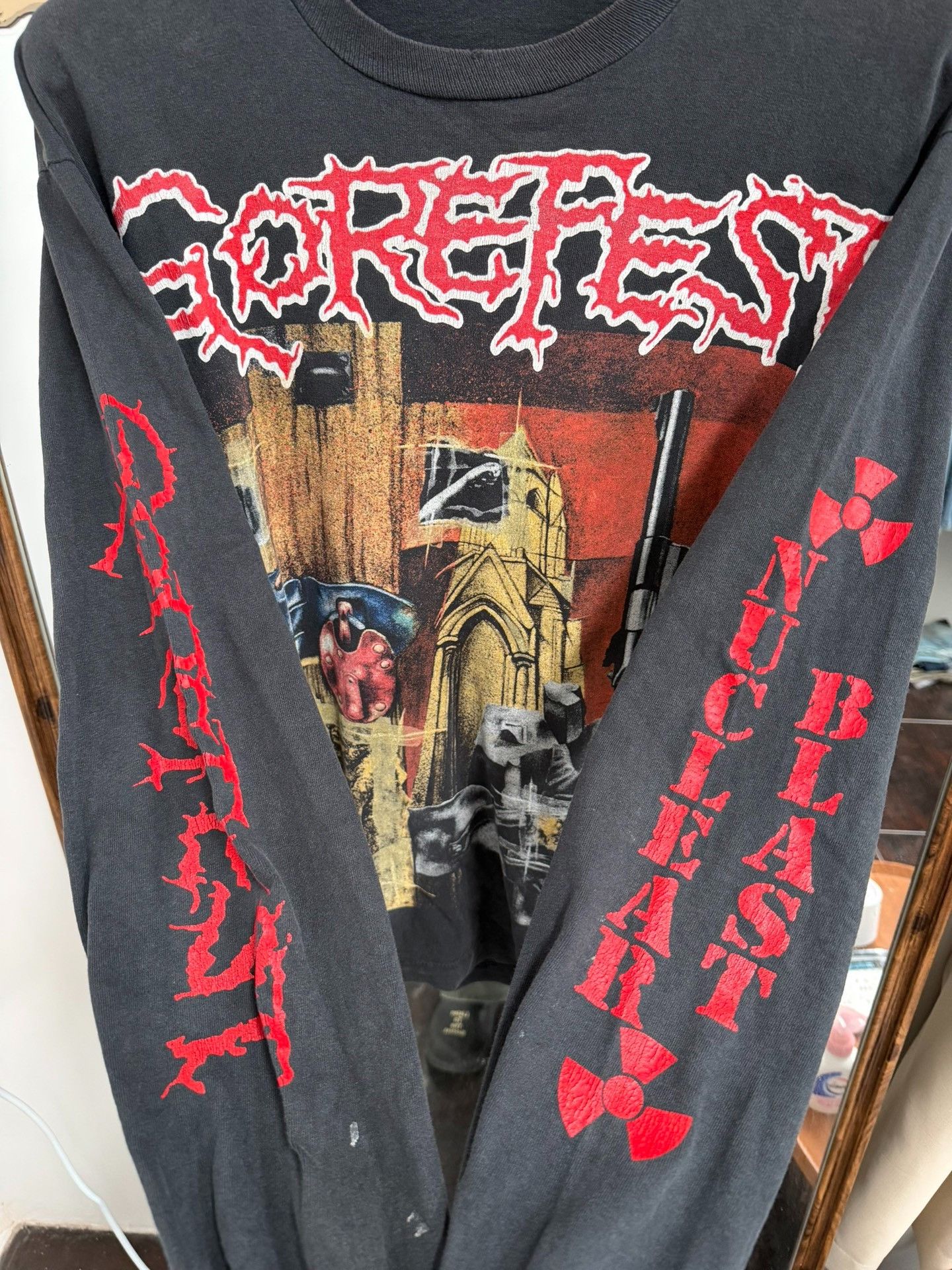 Vintage Vintage 1992 Death Metal Band Longsleeve Tee Size US L / EU 52-54 / 3 - 3 Thumbnail