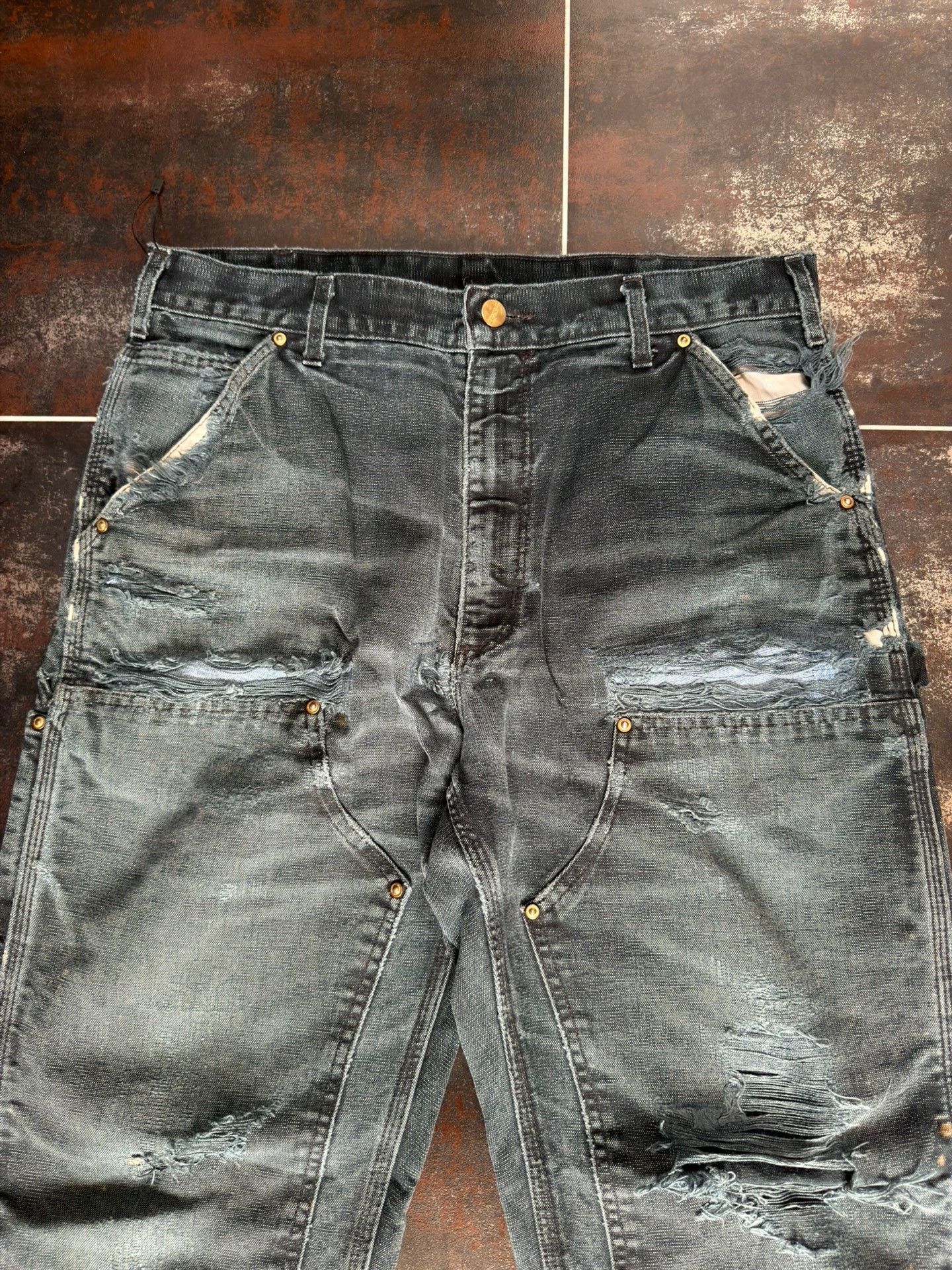 Vintage Vintage Carhartt B01 Black Work Pants Size US 30 / EU 46 - 4 Thumbnail