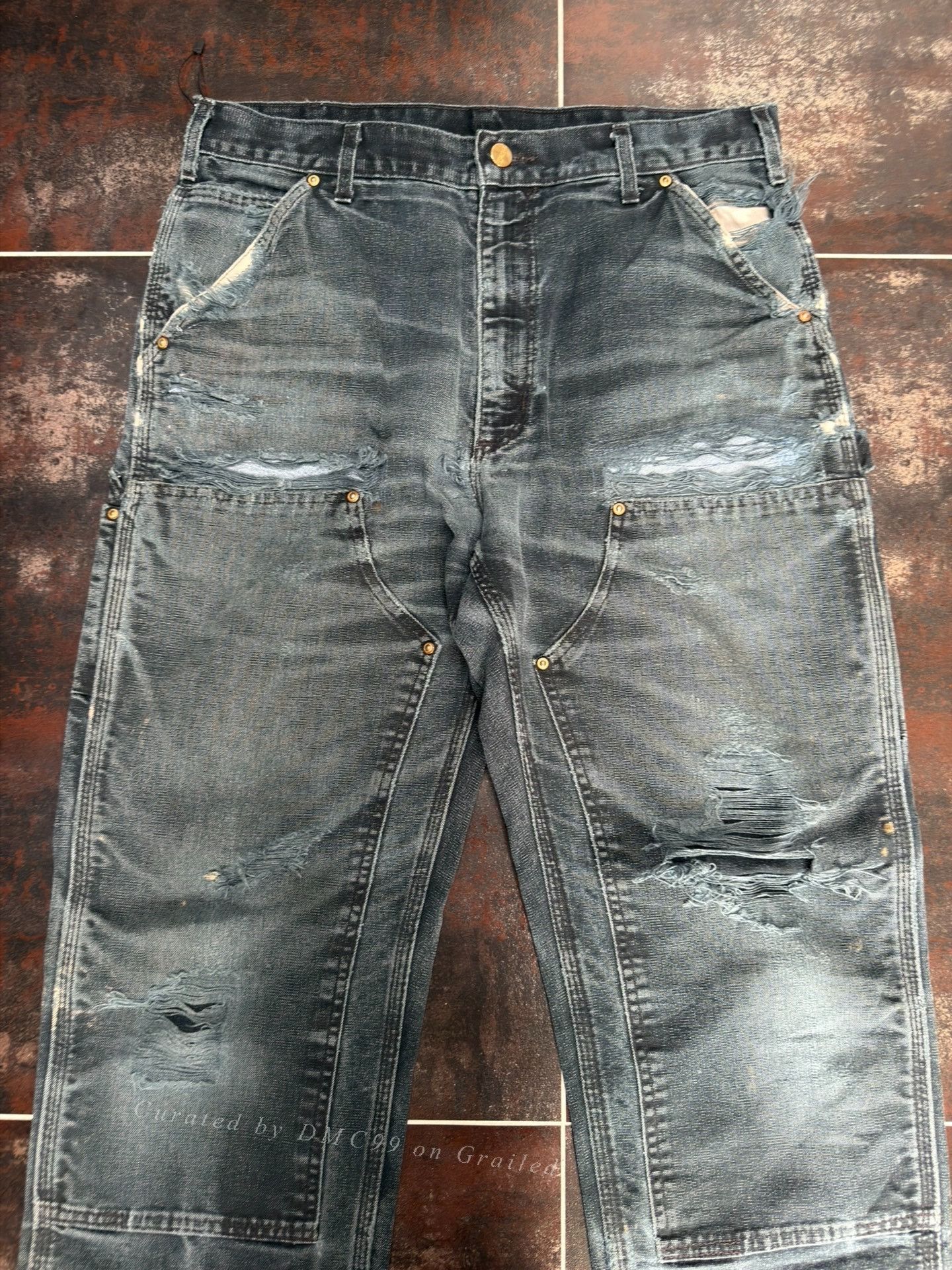 Vintage Vintage Carhartt B01 Black Work Pants Size US 30 / EU 46 - 3 Thumbnail