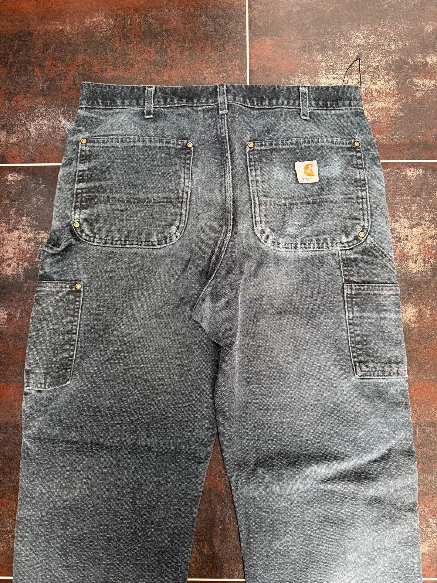 Vintage Vintage Carhartt B01 Black Work Pants Size US 30 / EU 46 - 7 Thumbnail