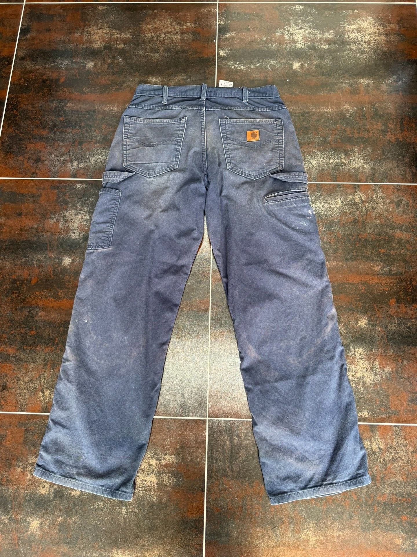 Vintage Vintage Carhartt B159 Navy Cargo Pants Size US 32 / EU 48 - 4 Thumbnail