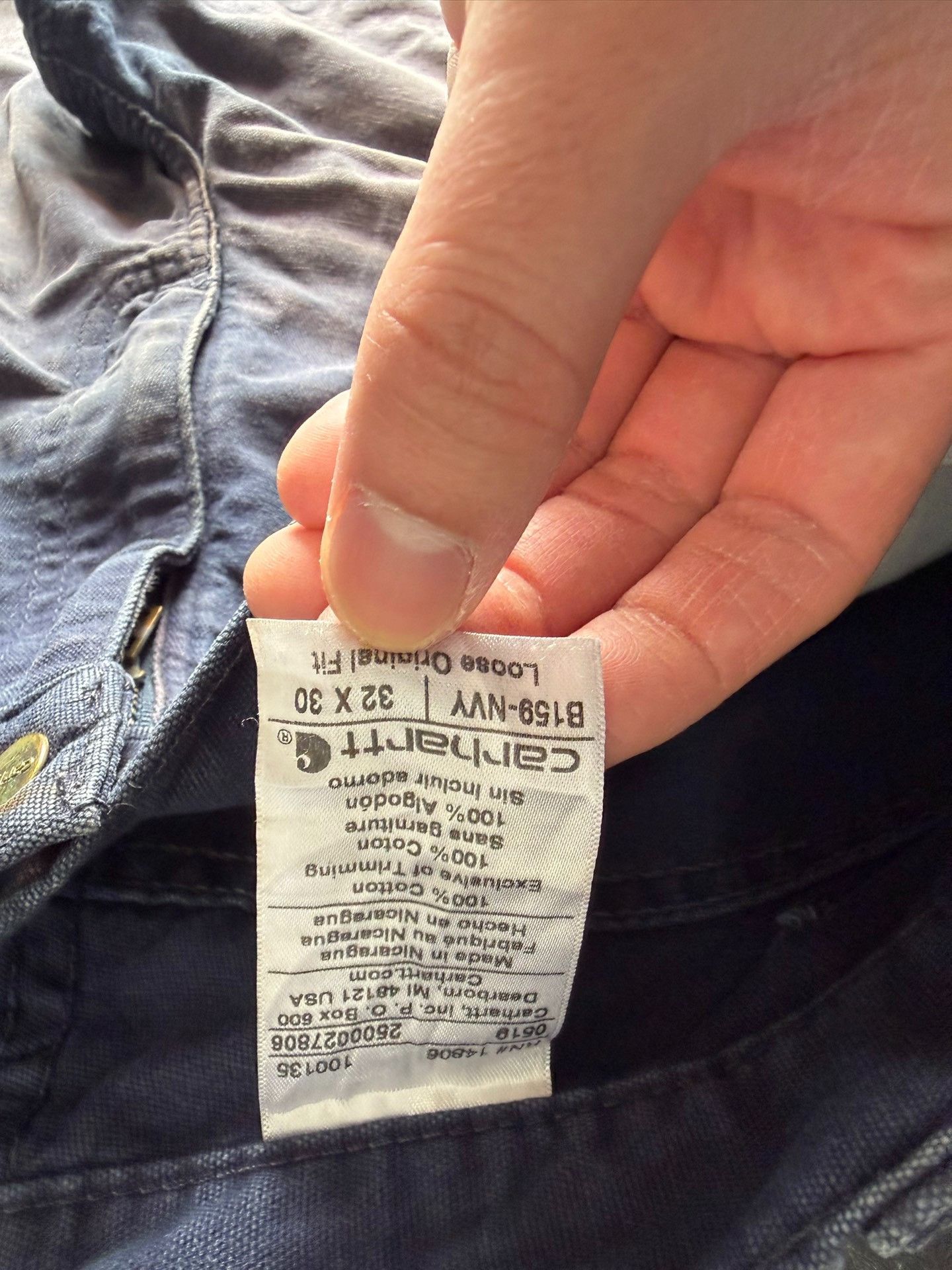 Vintage Vintage Carhartt B159 Navy Cargo Pants Size US 32 / EU 48 - 7 Thumbnail