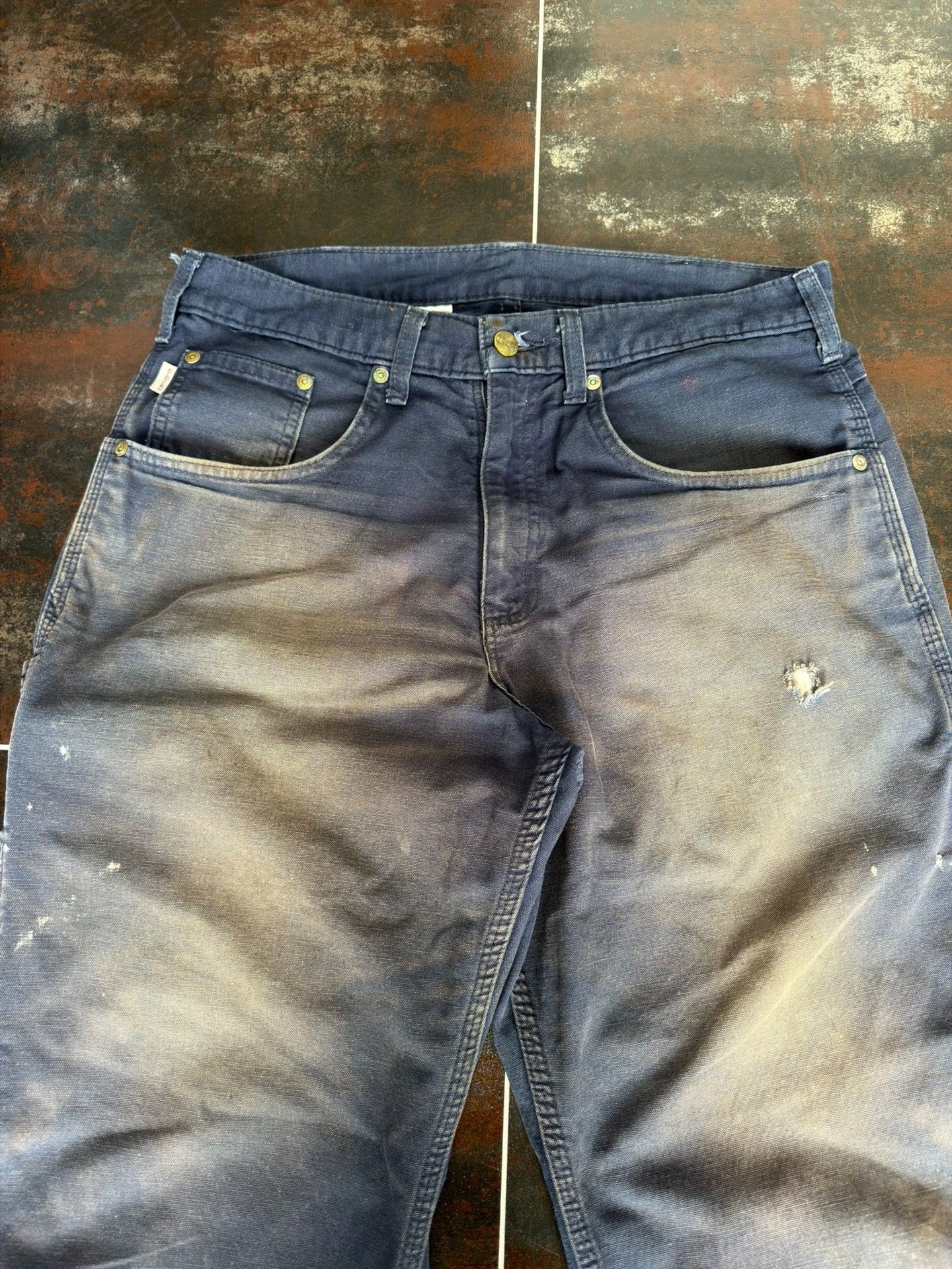 Vintage Vintage Carhartt B159 Navy Cargo Pants Size US 32 / EU 48 - 3 Thumbnail