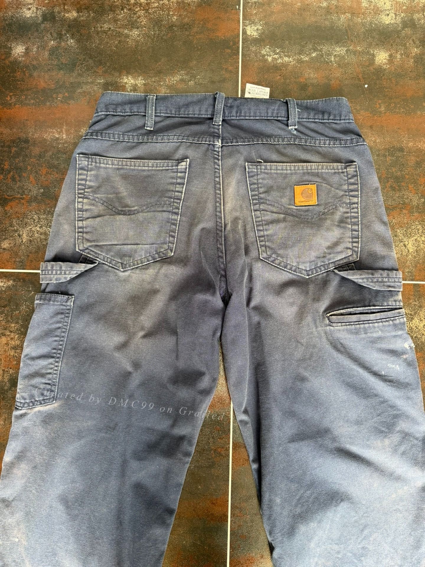 Vintage Vintage Carhartt B159 Navy Cargo Pants Size US 32 / EU 48 - 6 Thumbnail