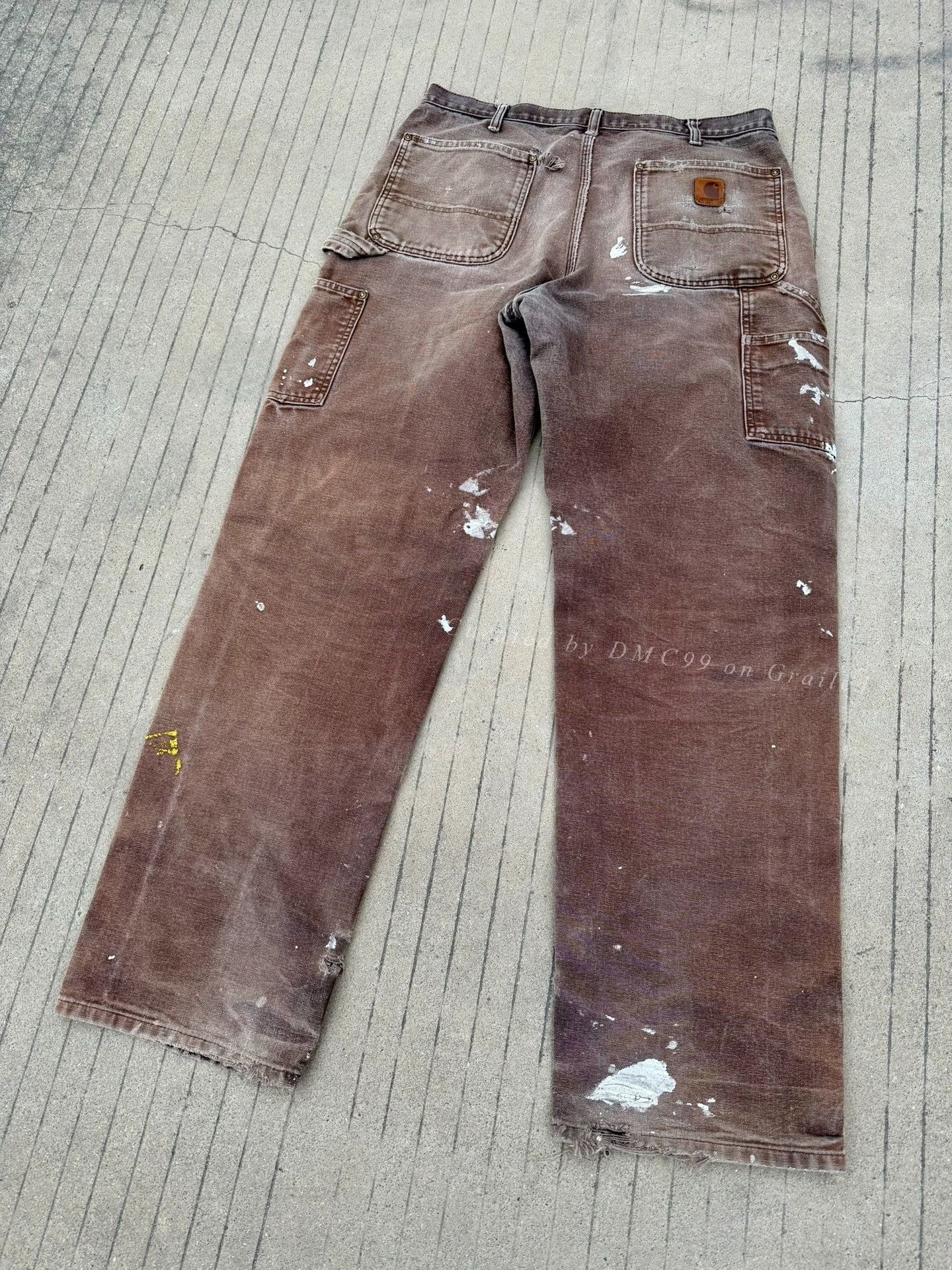 Vintage Vintage Carhartt B136 Brown Distressed Work Pants Size US 30 / EU 46 - 6 Thumbnail