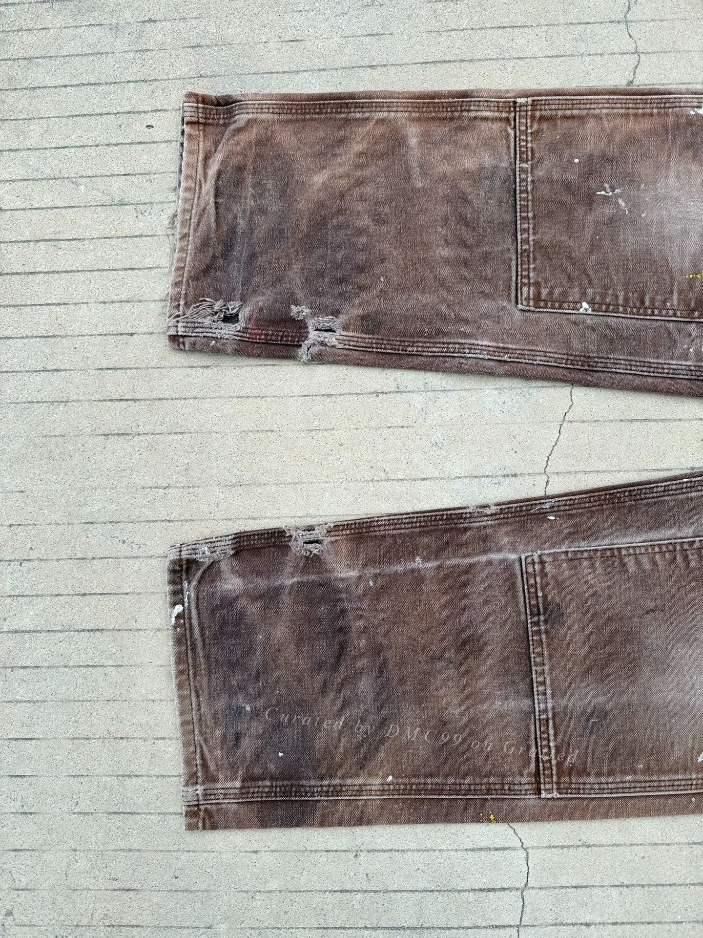 Vintage Vintage Carhartt B136 Brown Distressed Work Pants Size US 30 / EU 46 - 8 Thumbnail