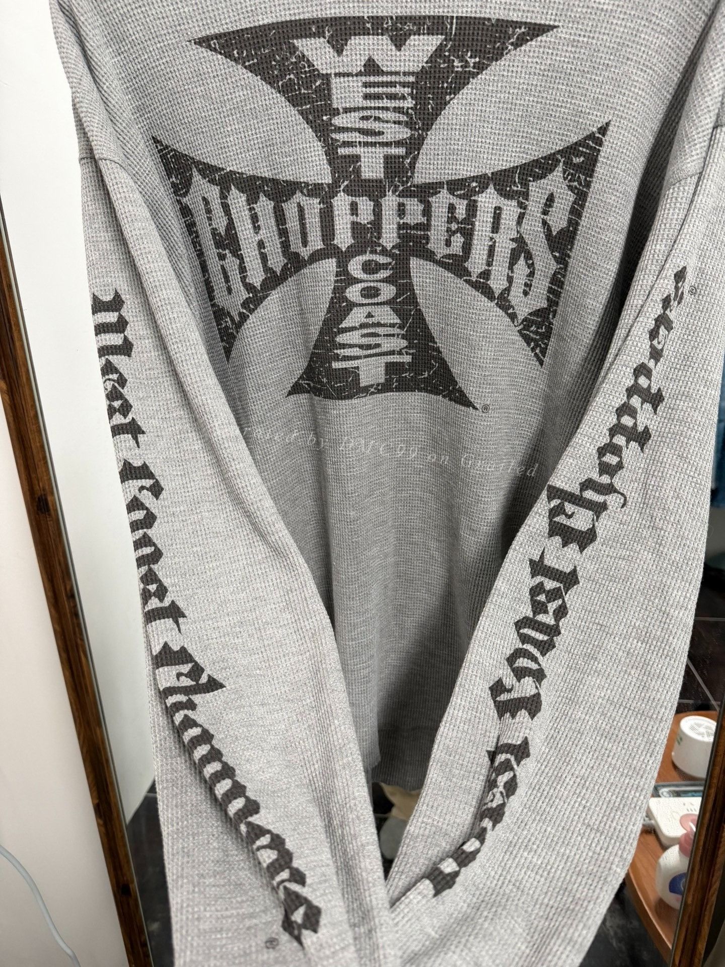 Vintage Vintage West Coast Choppers Gray Cross Long Sleeve Size US M / EU 48-50 / 2 - 3 Thumbnail