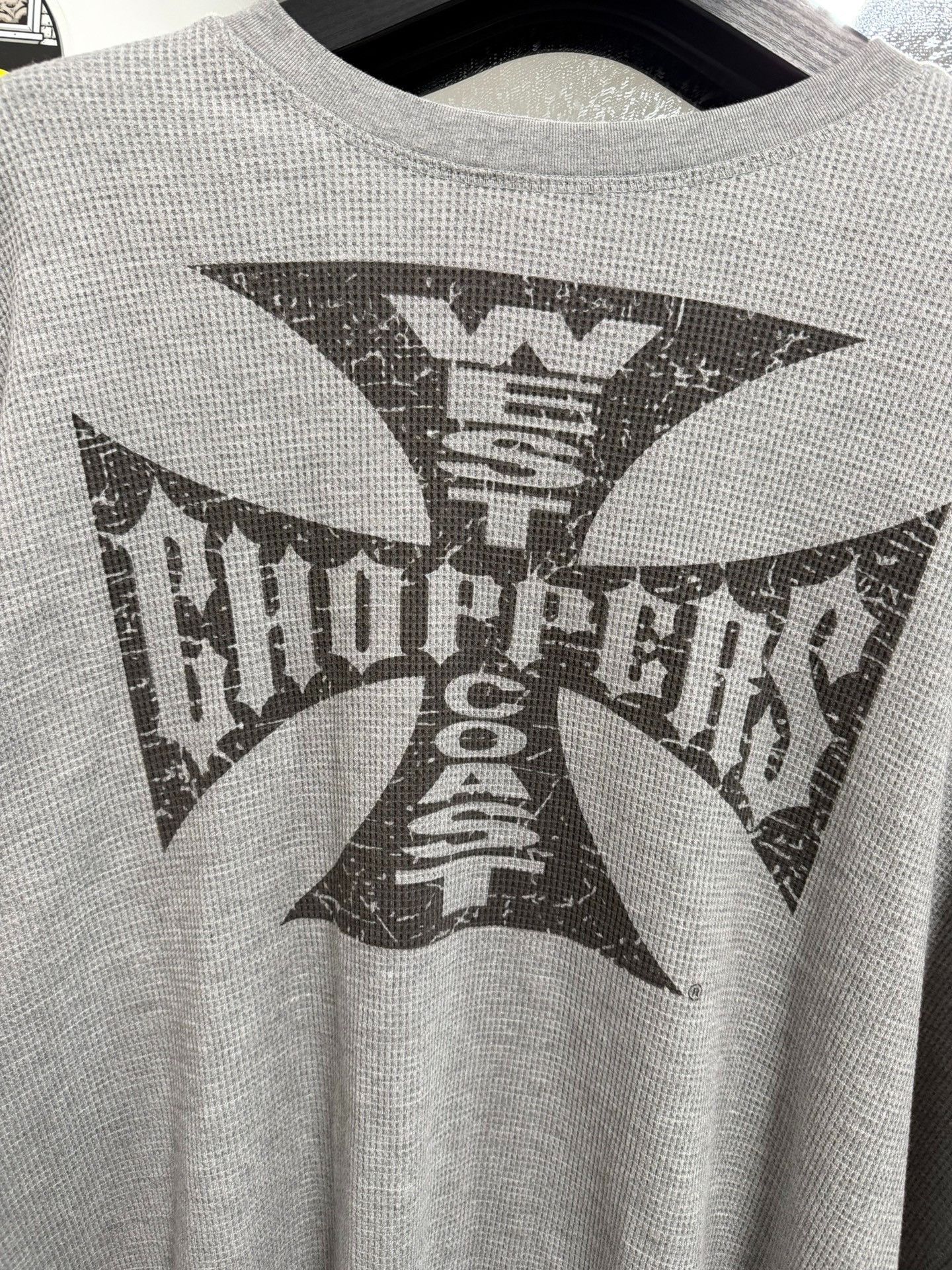 Vintage Vintage West Coast Choppers Gray Cross Long Sleeve Size US M / EU 48-50 / 2 - 2 Thumbnail