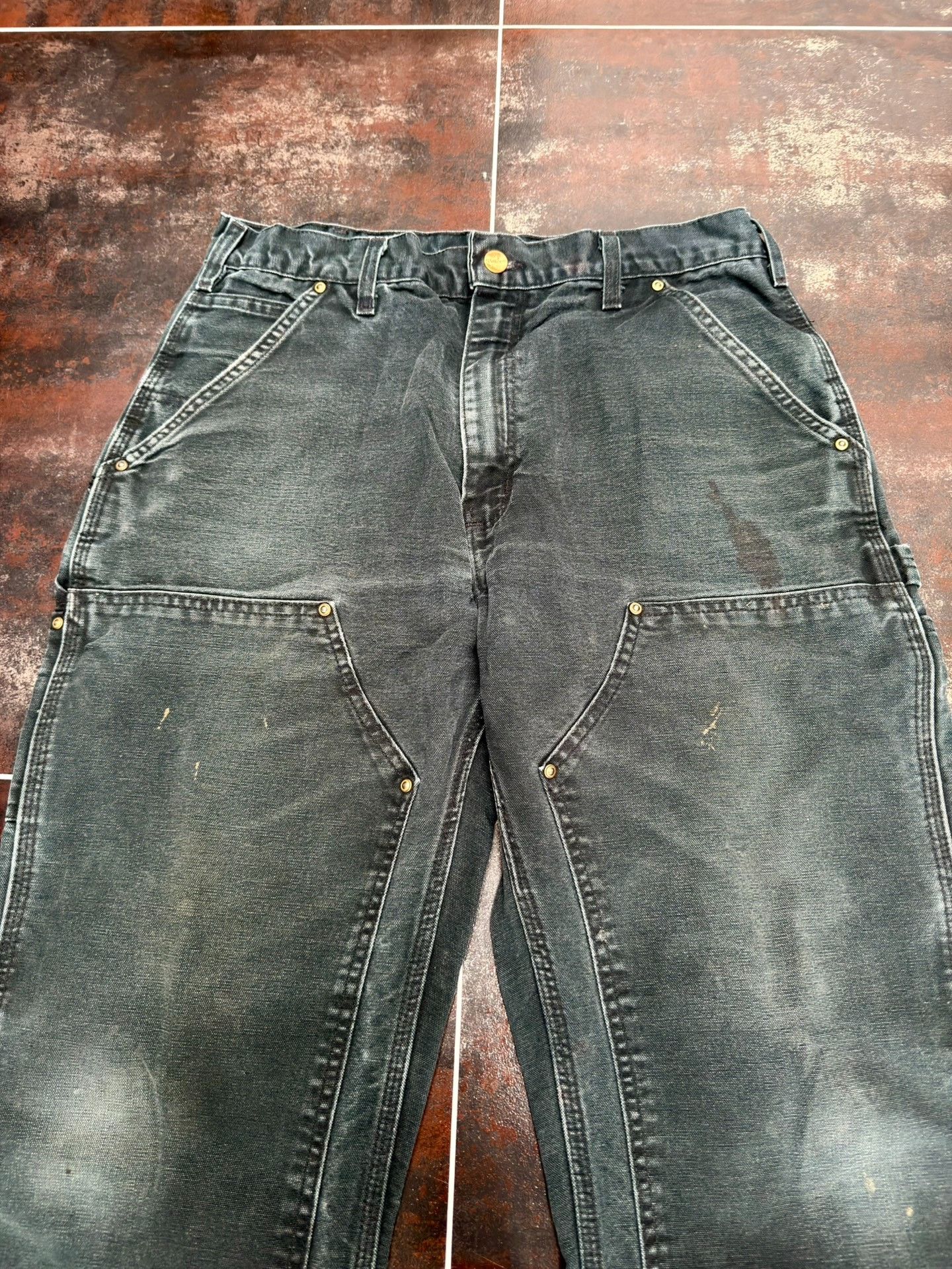 Vintage Vintage Carhartt B01 Black Work Pants Size US 30 / EU 46 - 3 Thumbnail