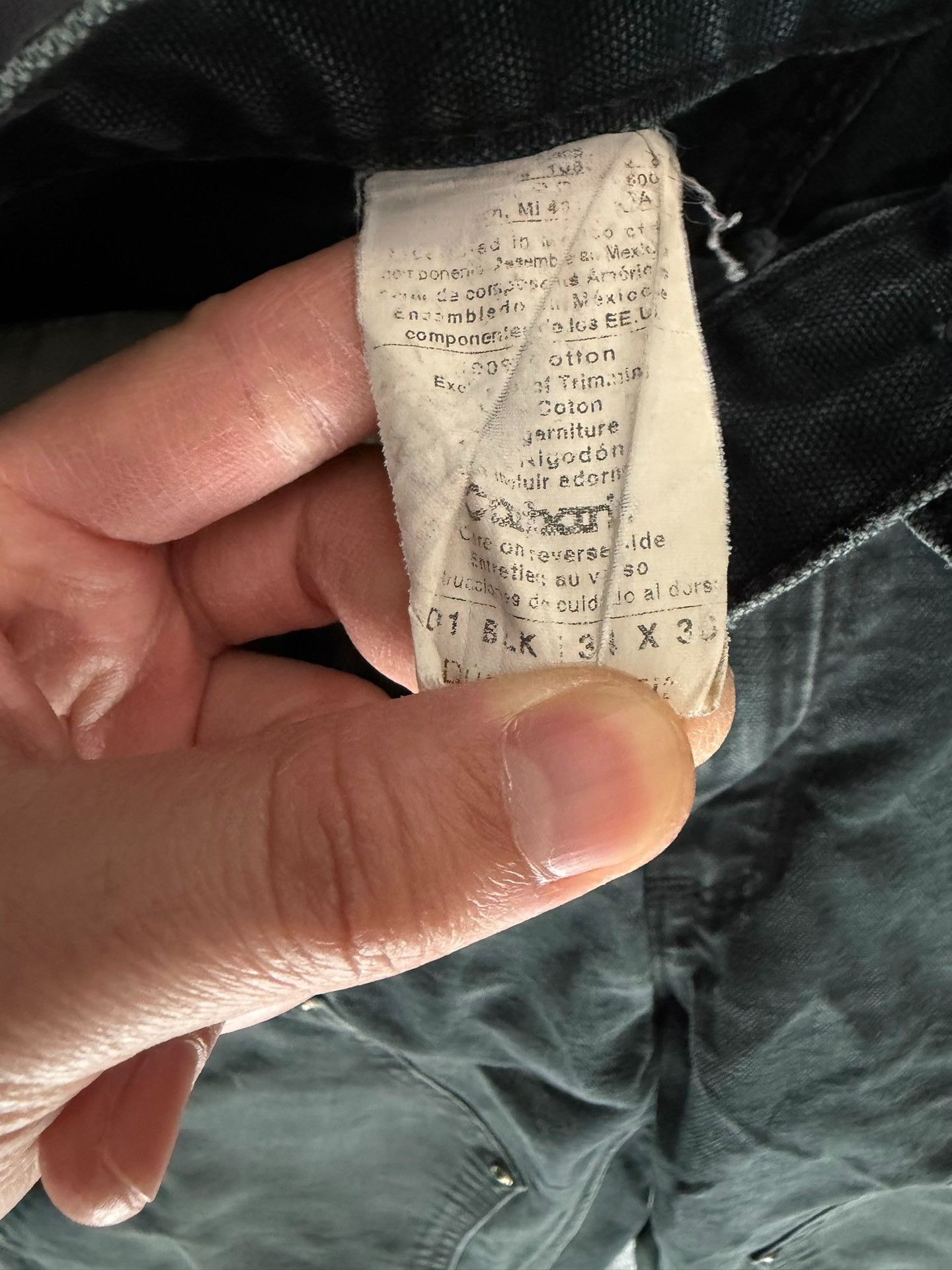 Vintage Vintage Carhartt B01 Black Work Pants Size US 30 / EU 46 - 7 Thumbnail