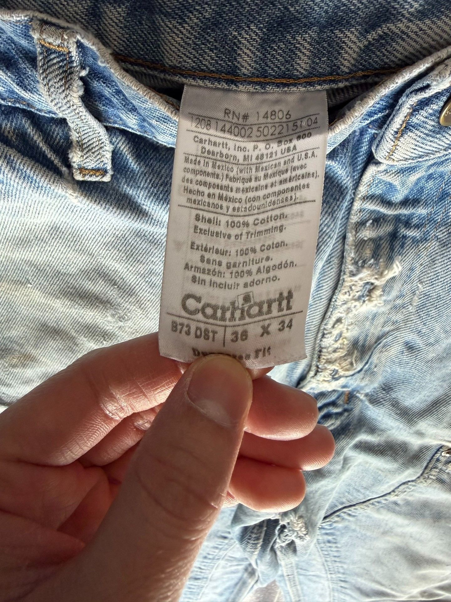 Vintage Vintage Carhartt B73 DST Work Pants Size US 30 / EU 46 - 7 Thumbnail