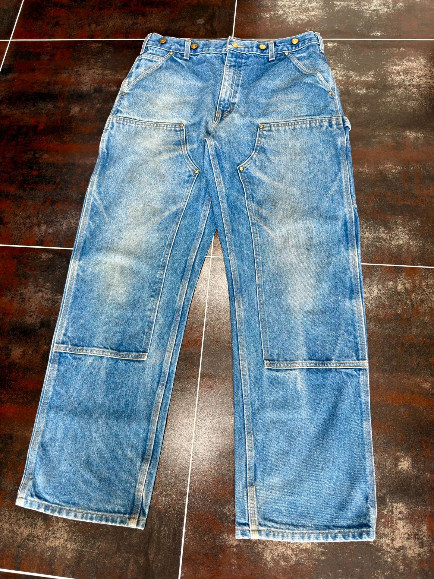 Vintage Vintage Carhartt B07 Denim Cargo Pants Size US 30 / EU 46 - 2 Thumbnail