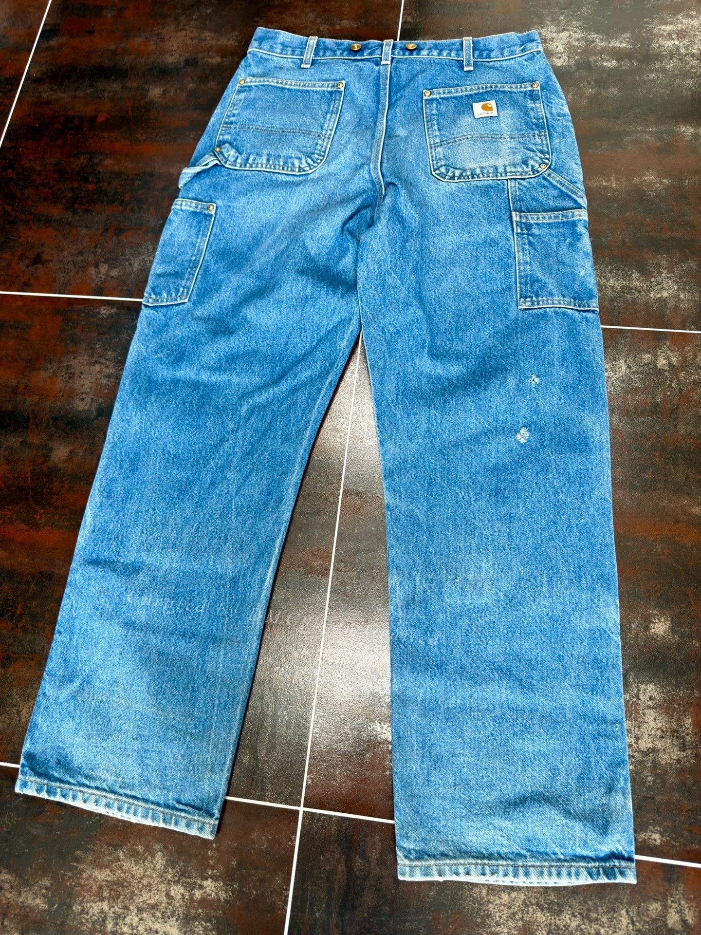 Vintage Vintage Carhartt B07 Denim Cargo Pants Size US 30 / EU 46 - 5 Thumbnail