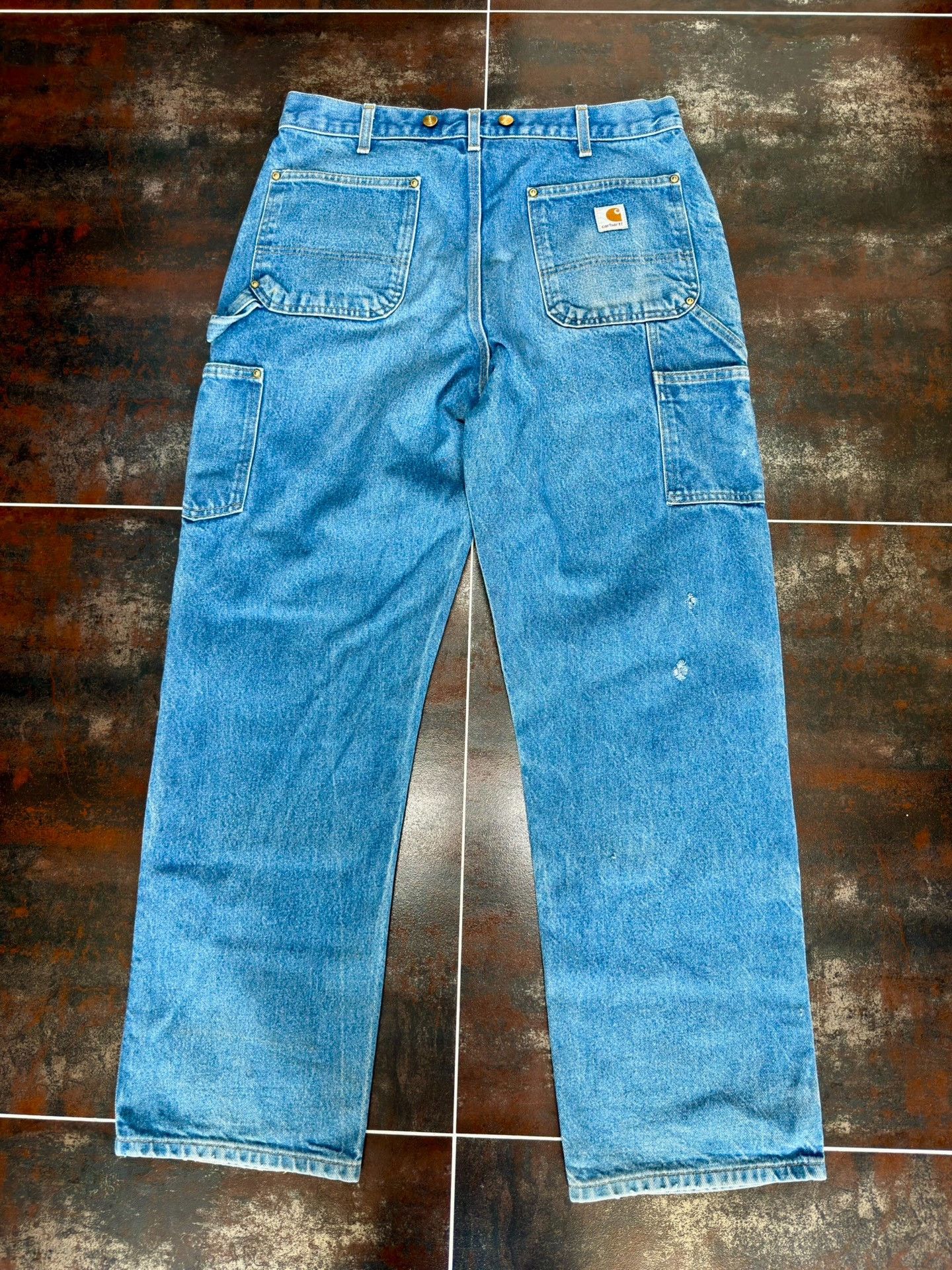 Vintage Vintage Carhartt B07 Denim Cargo Pants Size US 30 / EU 46 - 4 Thumbnail