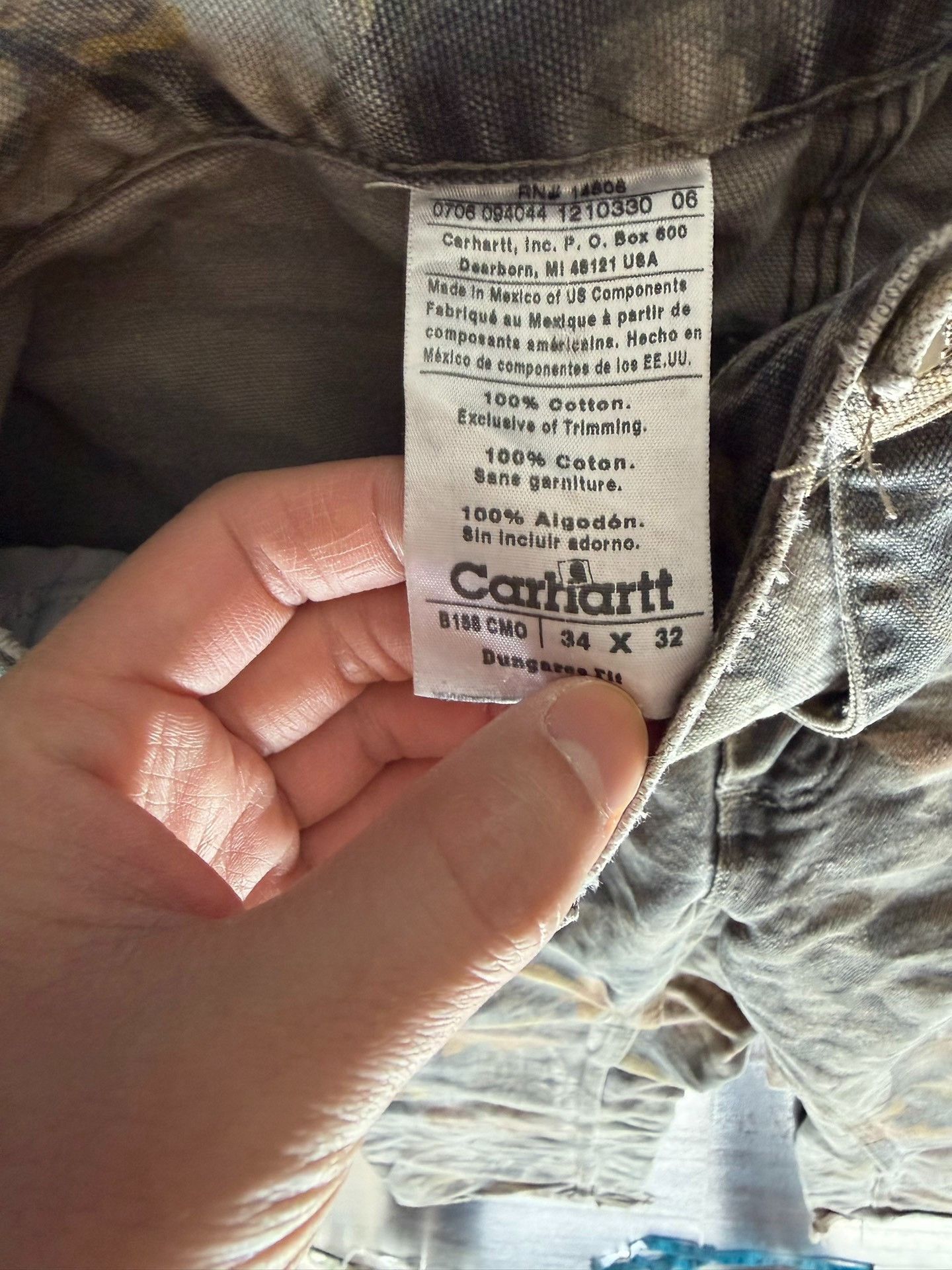 Vintage Vintage Carhartt B138 Real Tree Cargo Pants Size US 30 / EU 46 - 7 Thumbnail