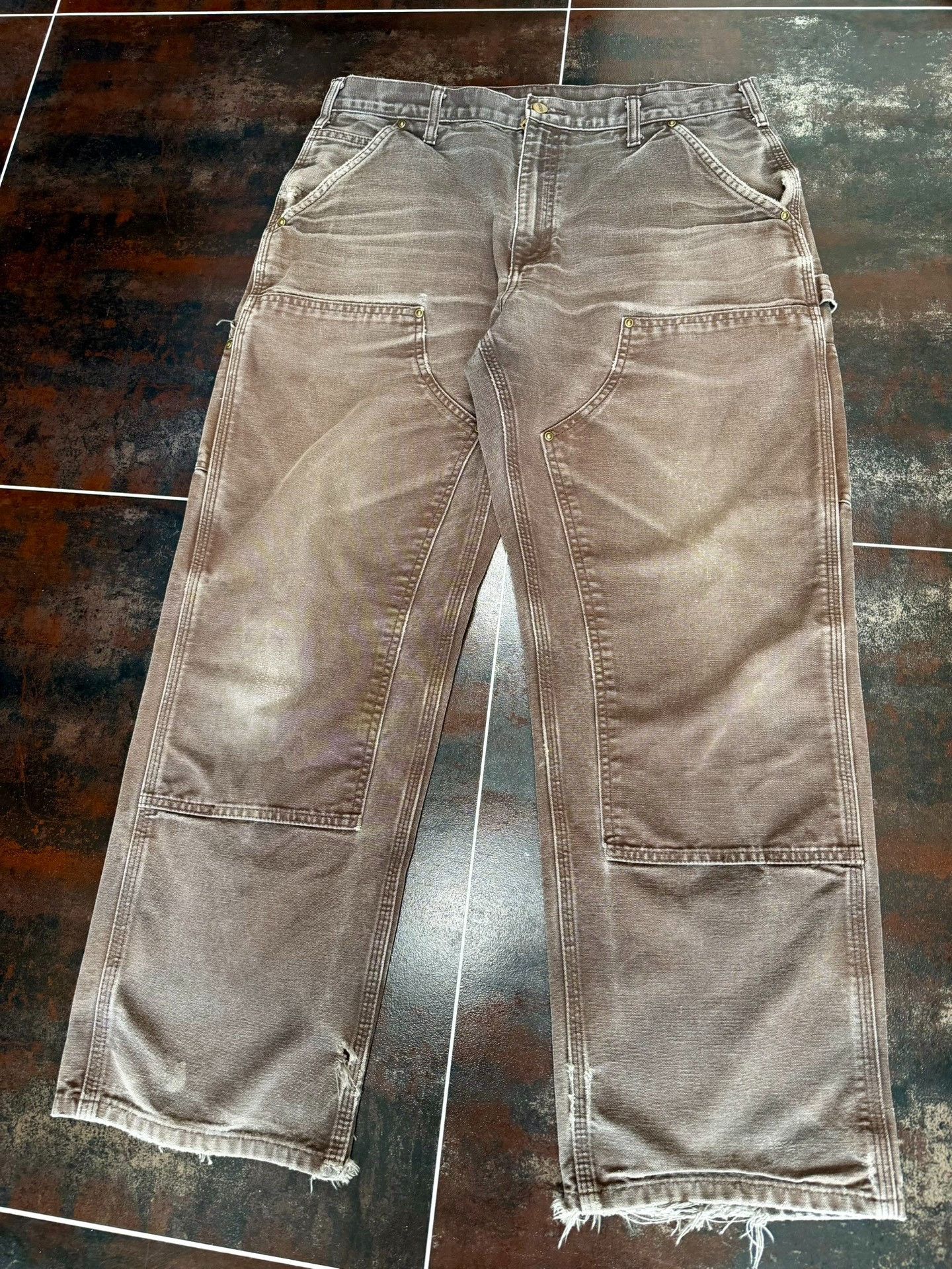 Vintage Vintage Carhartt B136 Work Pants Size US 35 - 2 Thumbnail