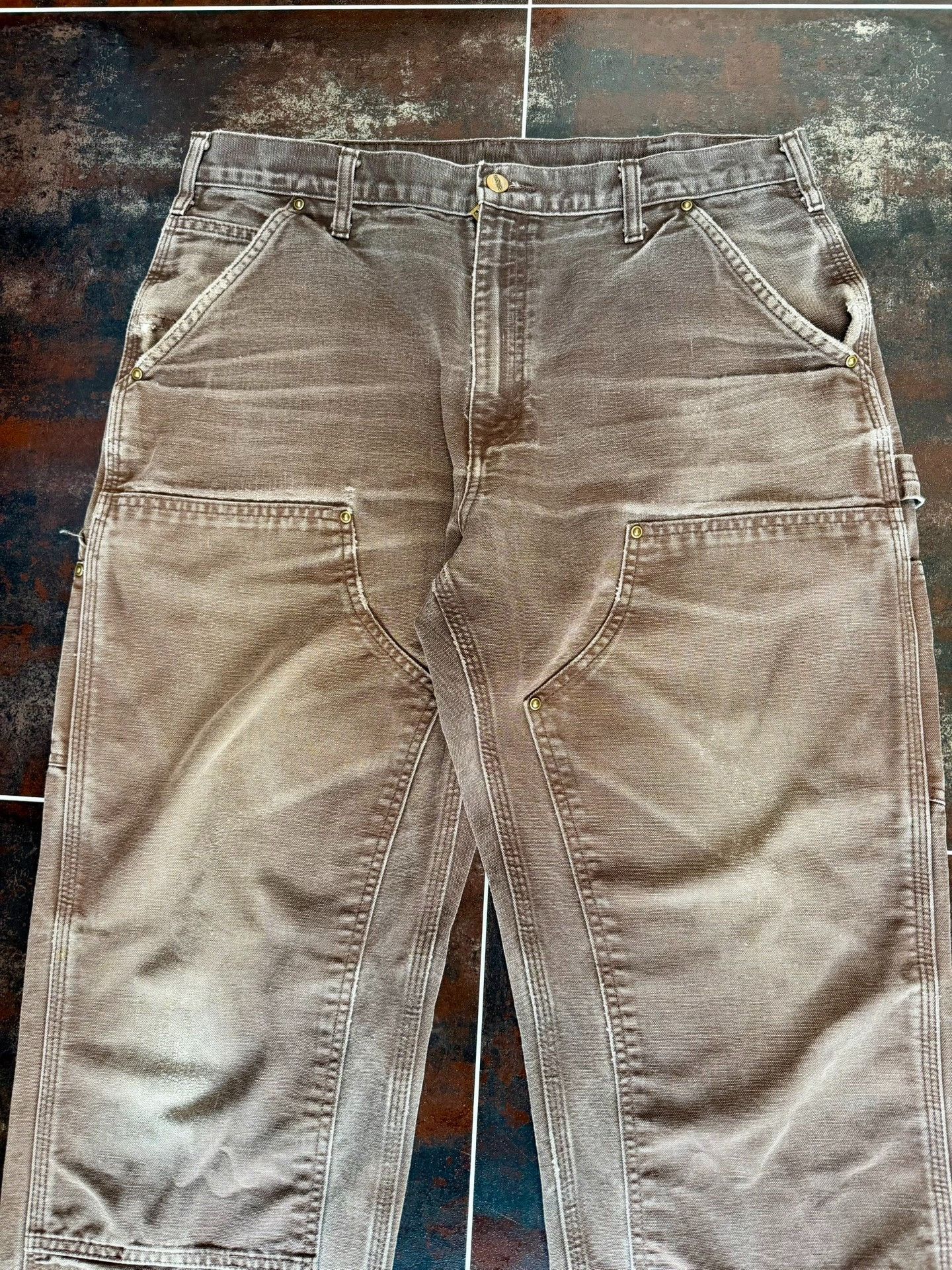 Vintage Vintage Carhartt B136 Work Pants Size US 35 - 3 Thumbnail