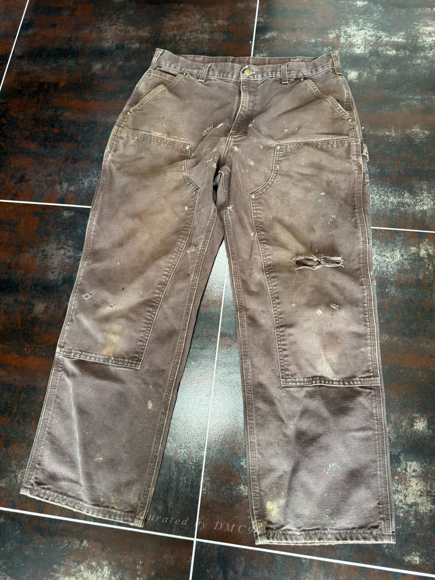 Vintage Vintage Carhartt B136 DKB Work Pants Size US 34 / EU 50 - 2 Thumbnail