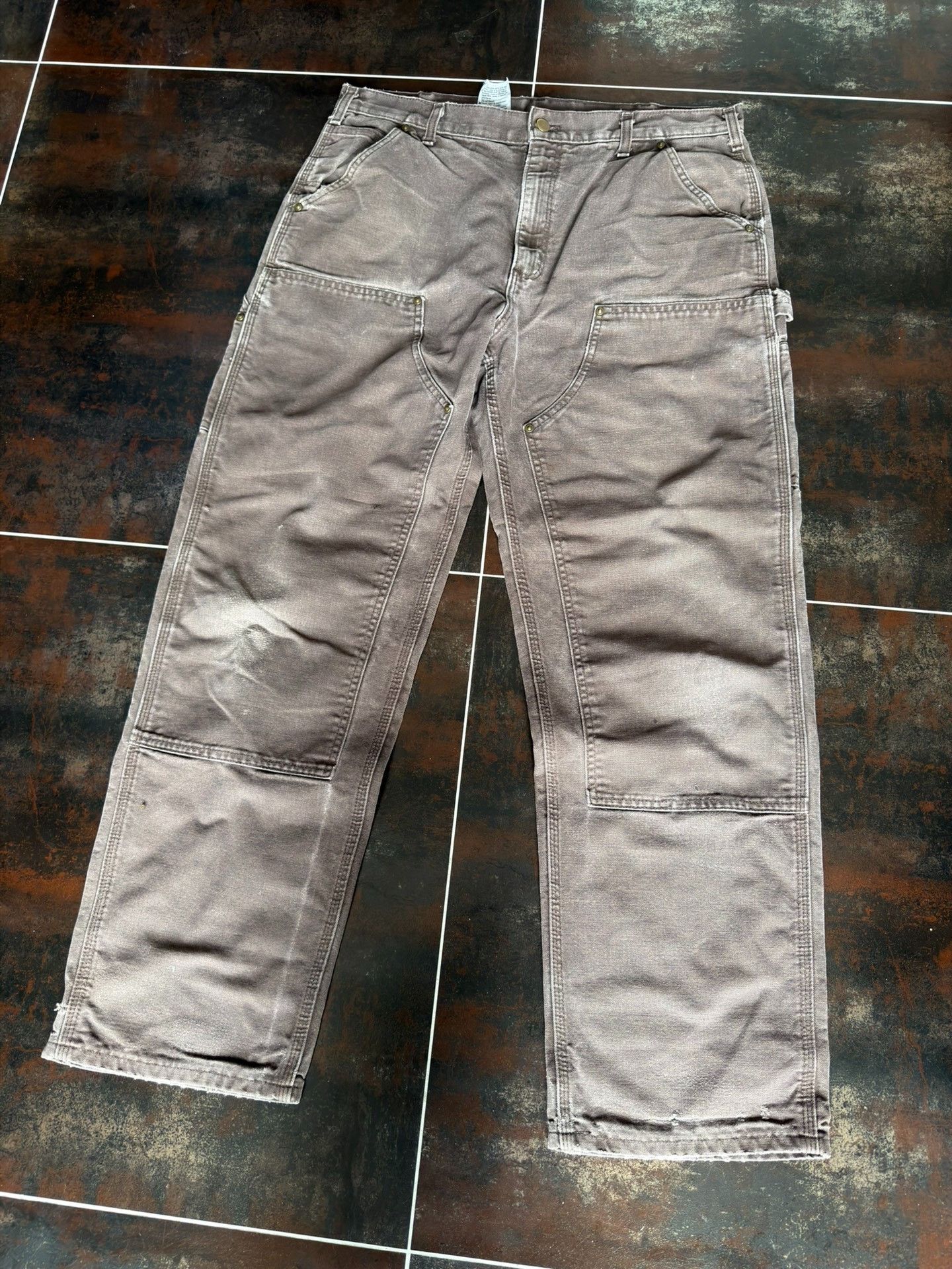 Vintage Vintage Carhartt B136 Brown Cargo Pants Size US 30 / EU 46 - 3 Thumbnail